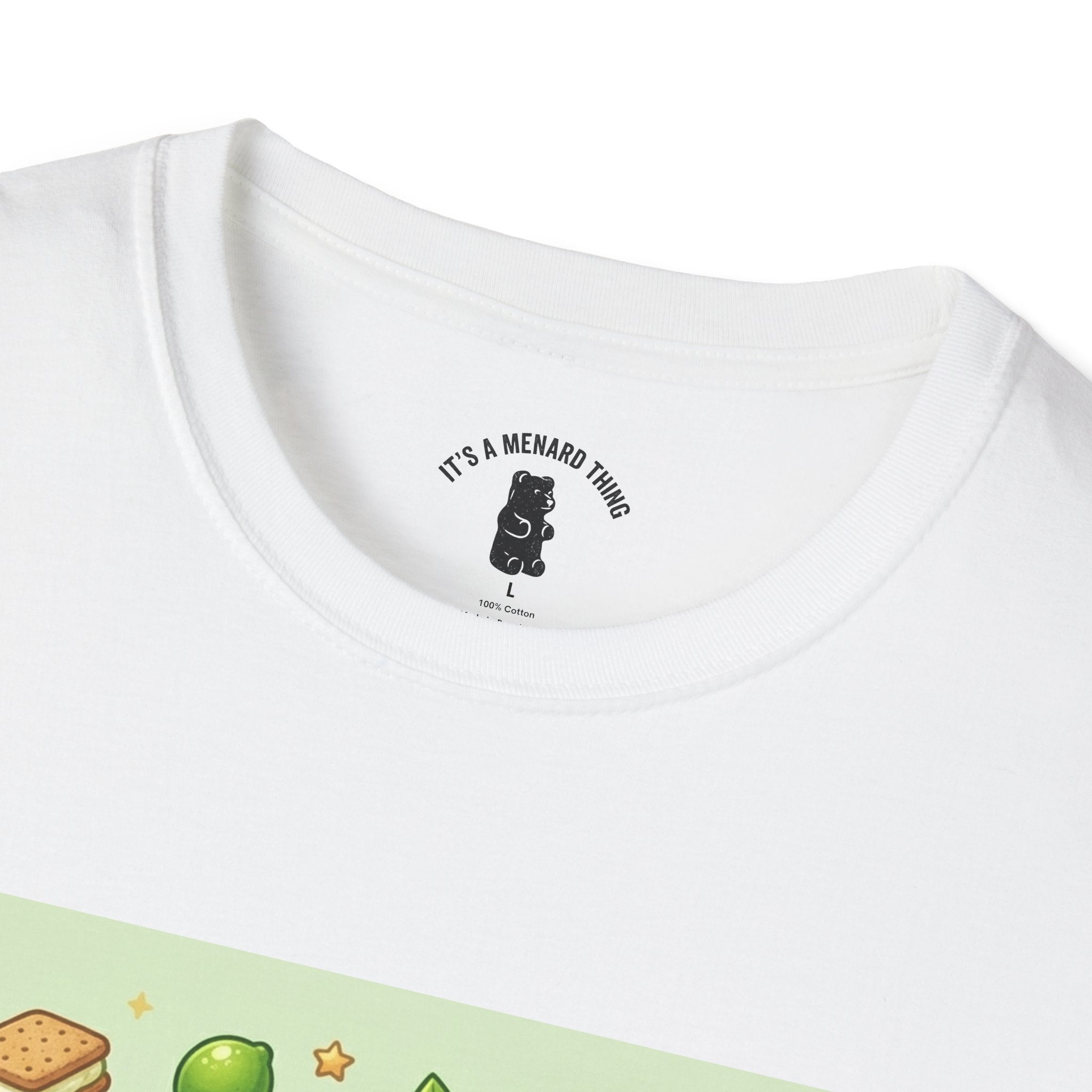 Keylime cream Pie, Exotic Gooey Gummy Bear — Kawaii Illustration T-Shirt