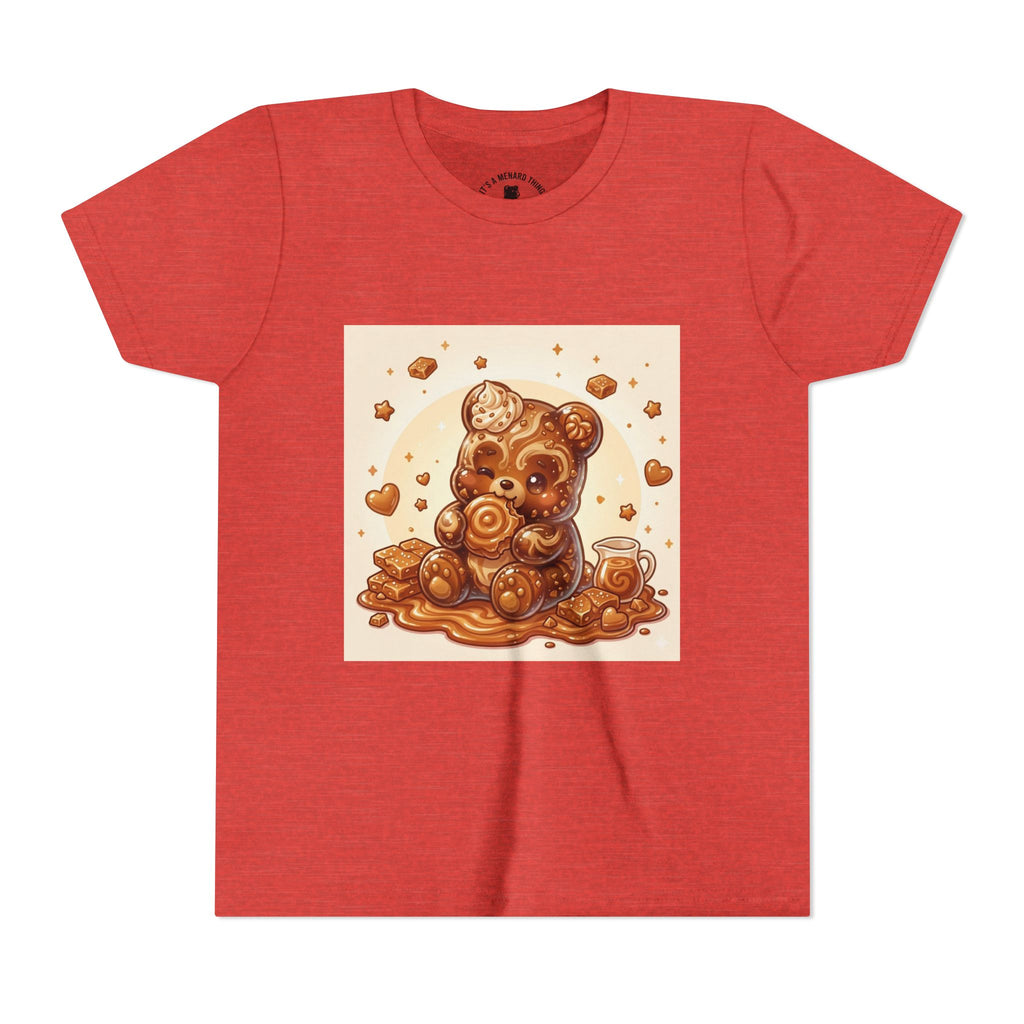 Cinnamon Coffee Cake Gooey Gummy Bear Graphic Kids Shirt