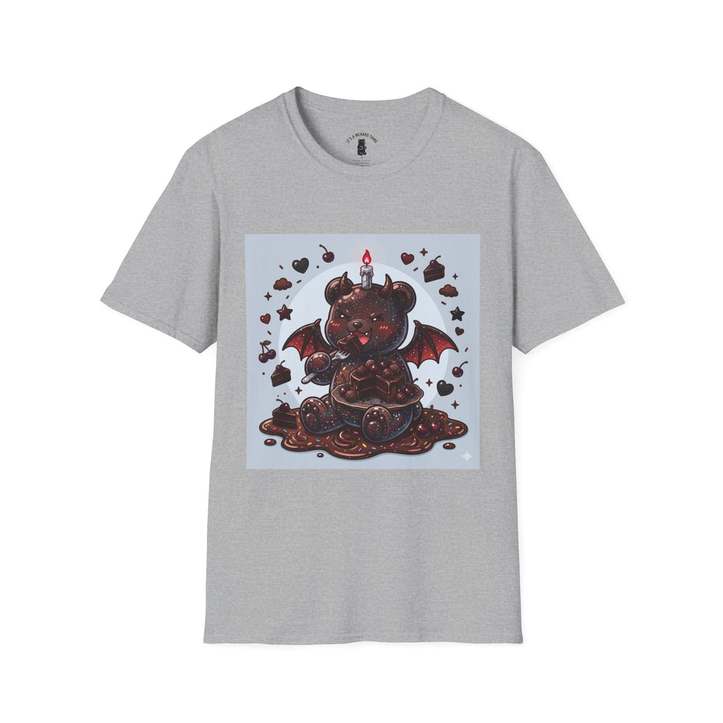 Devils food Cake Demon, Gooey Fudge Gummy Bear — Kawaii Graphic Tee