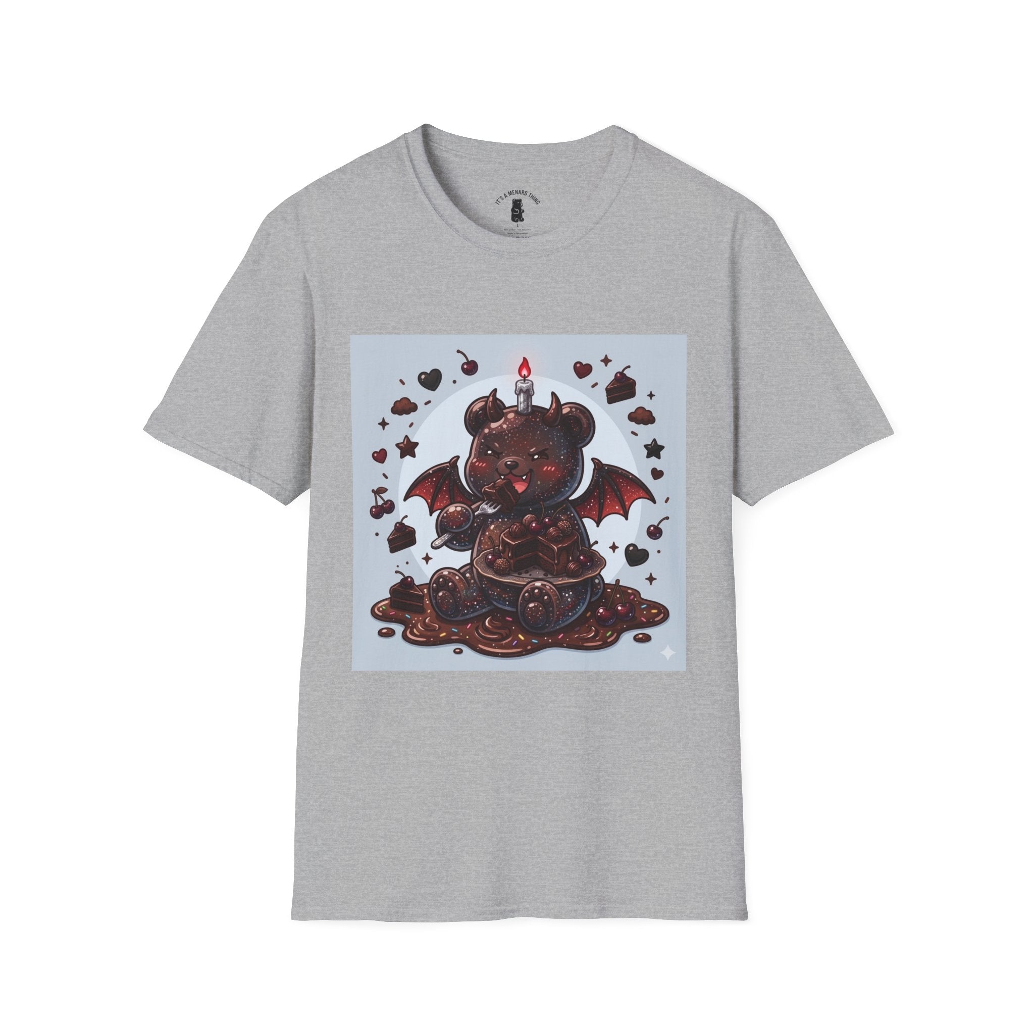 Devils food Cake Demon, Gooey Fudge Gummy Bear — Kawaii Graphic Tee