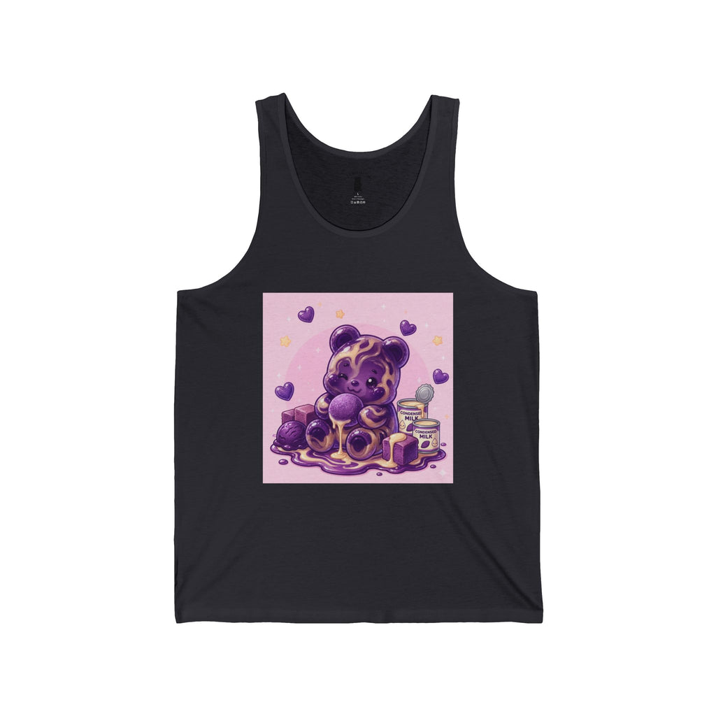 Ube & Sweet Condensed Milk, Purple Gooey Gummy Bear- Kawaii Graphic Tank Top