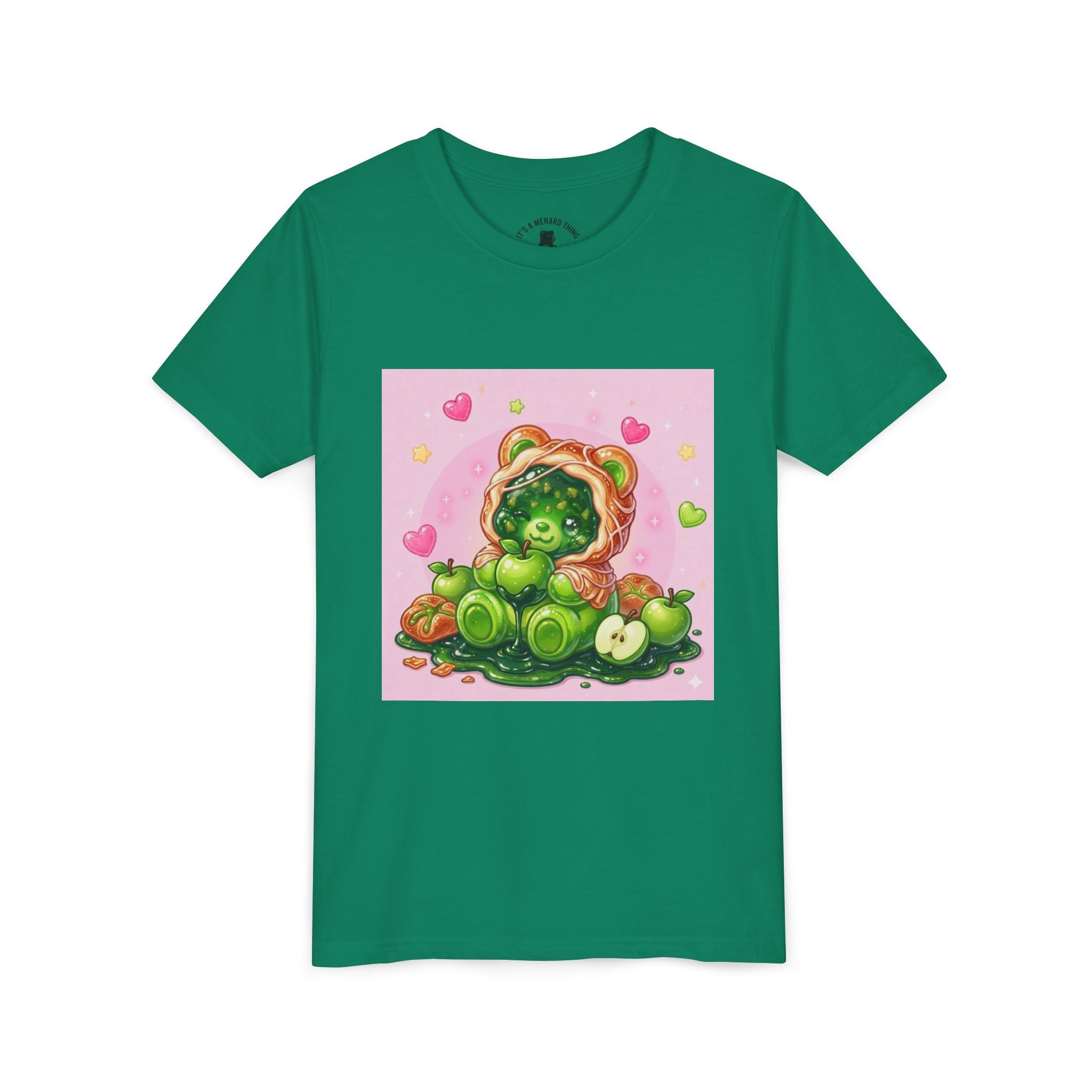 Cute Green Apple Gooey Gummy Danish Bear