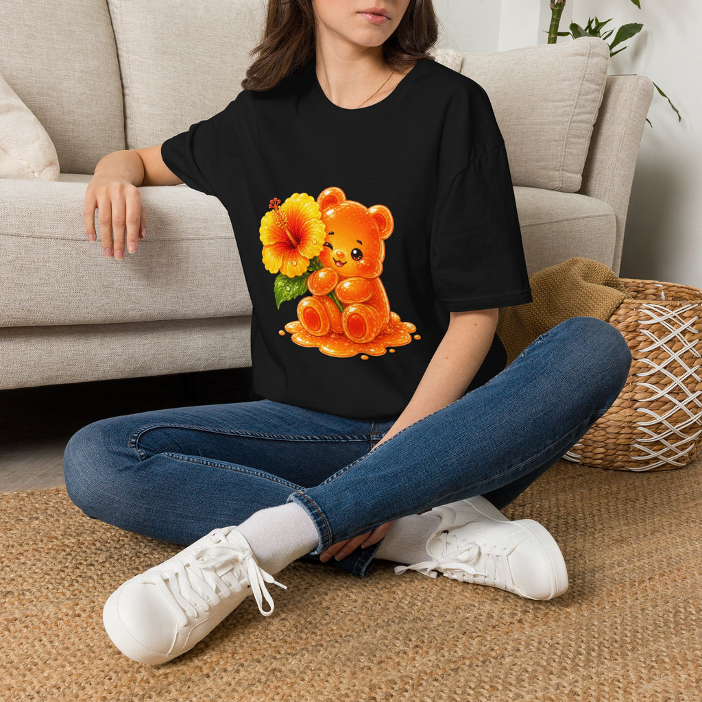 Hello Hibiscus, Orange Oozy Bear Gummy Friend Special Flower Addition- Grap