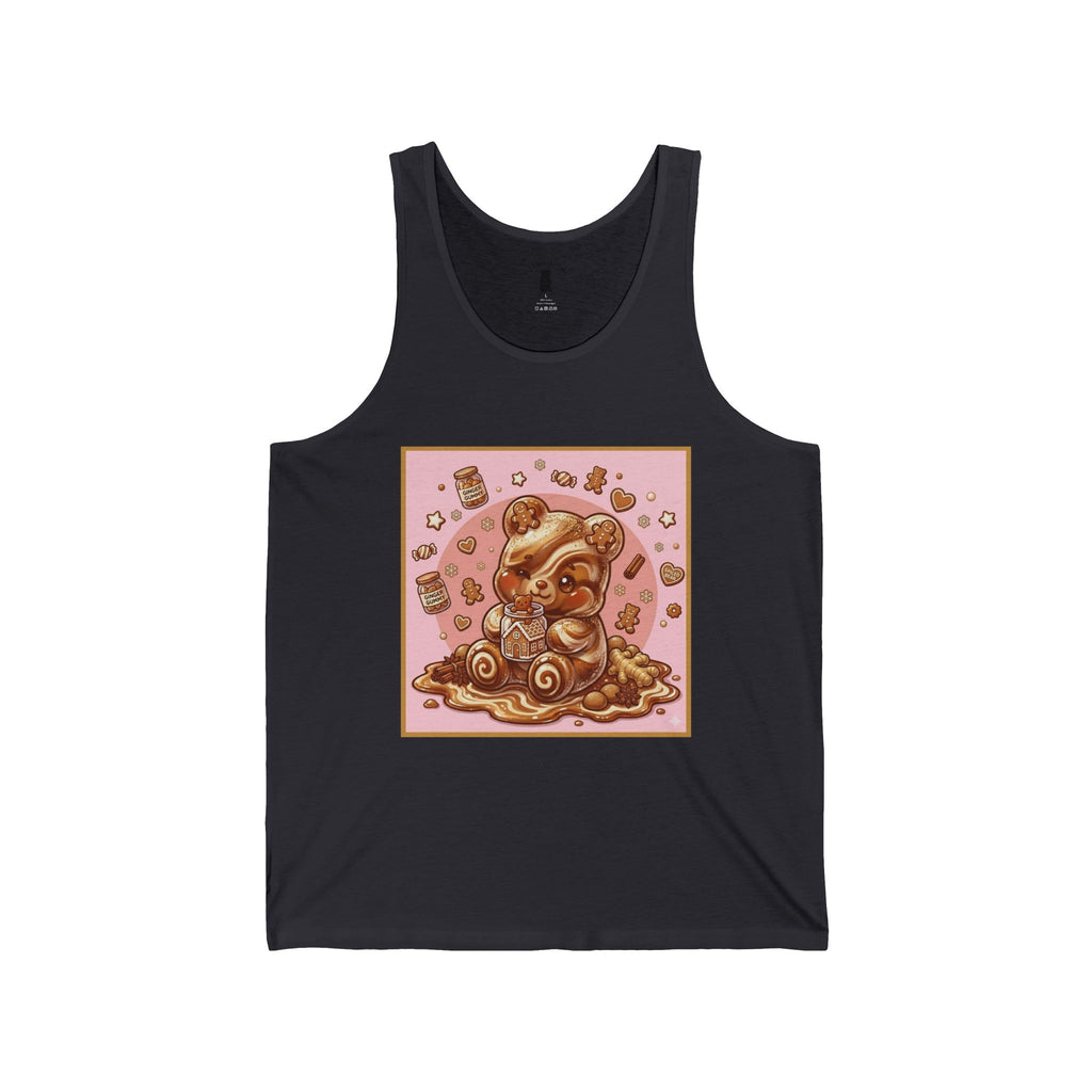 Gingerbread Frosted Cookie, Gooey Gummy Bear — Kawaii Graphic Tank Top