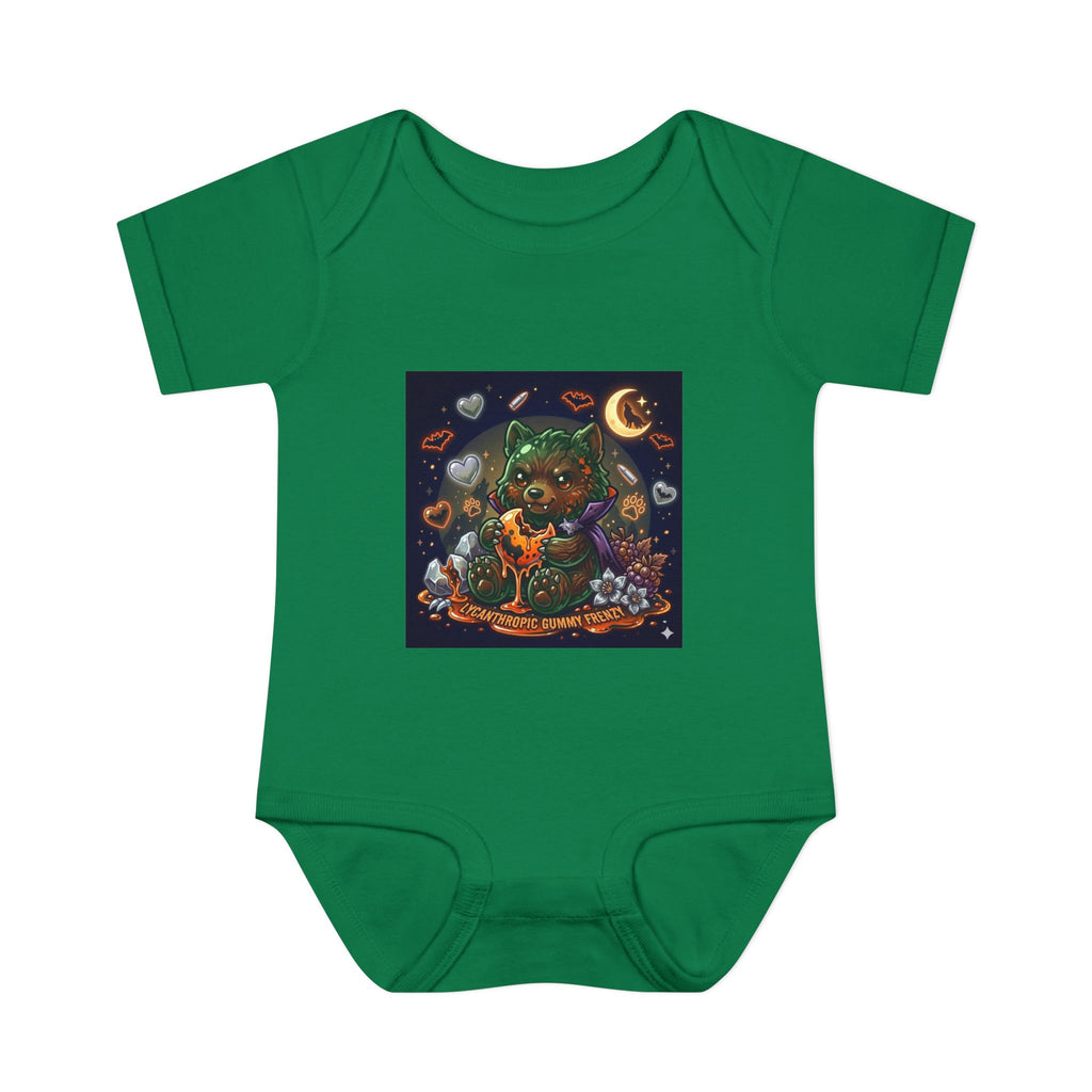 Baby Bodysuit — Cute Halloween Werewolf Gooey Bear