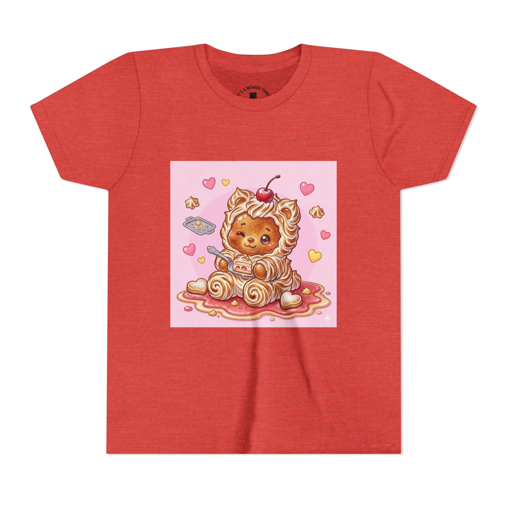 Kawaii Baked Alaska Dessert Gooey Gummy Bear- Kids Tee
