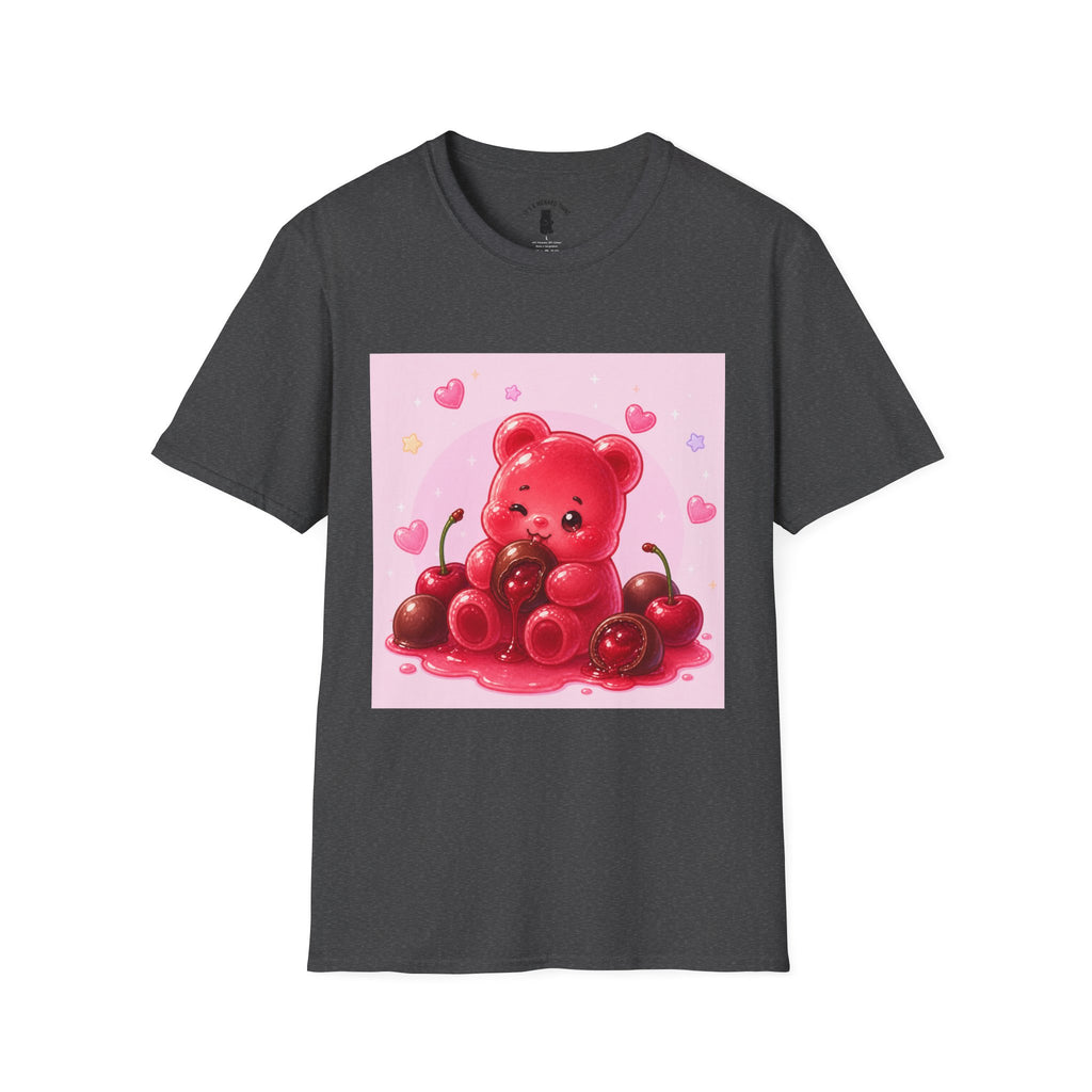 Chocolate Cherry Gooey Gummy Bear T-Shirt — Kawaii Graphic Tee