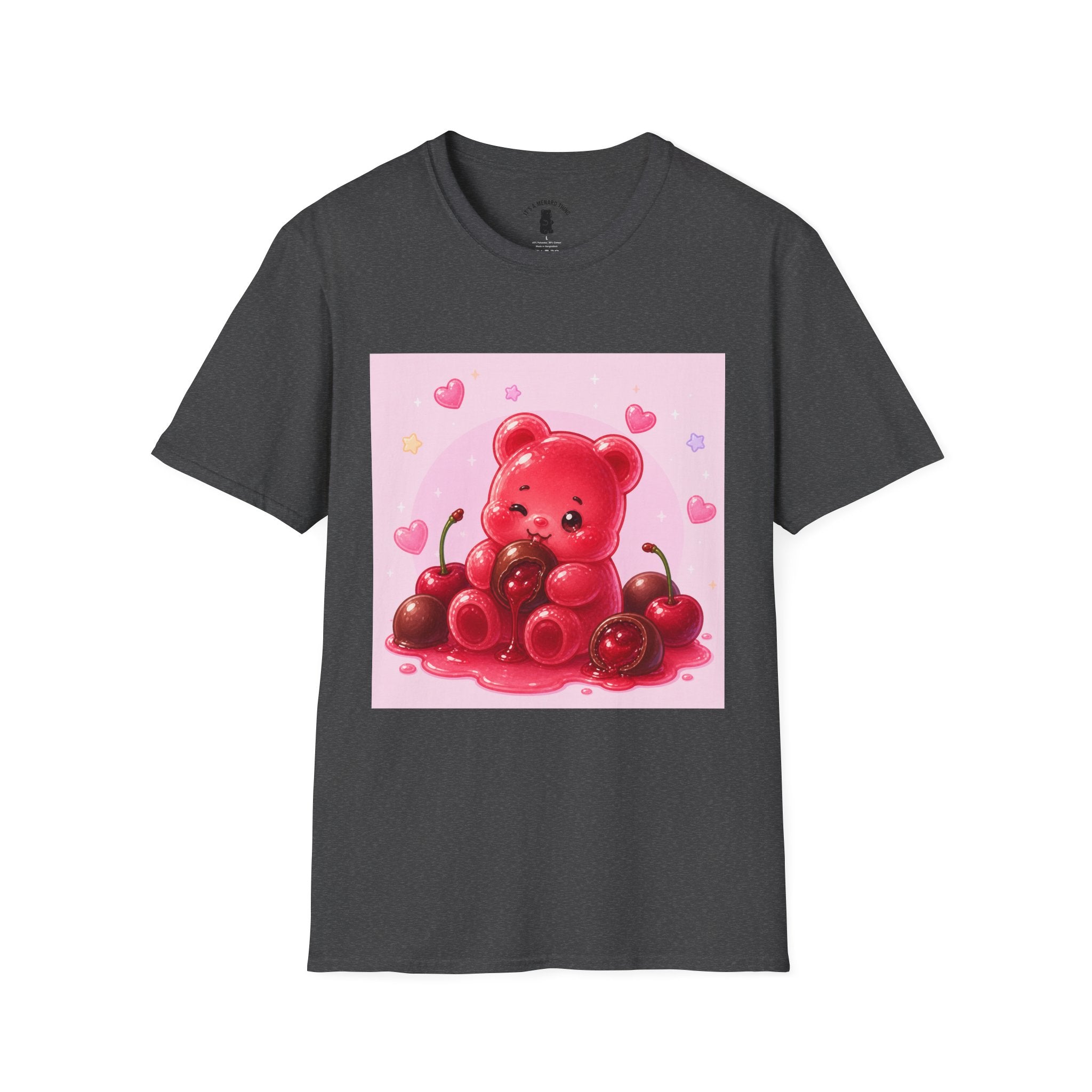 Chocolate Cherry Gooey Gummy Bear T-Shirt — Kawaii Graphic Tee