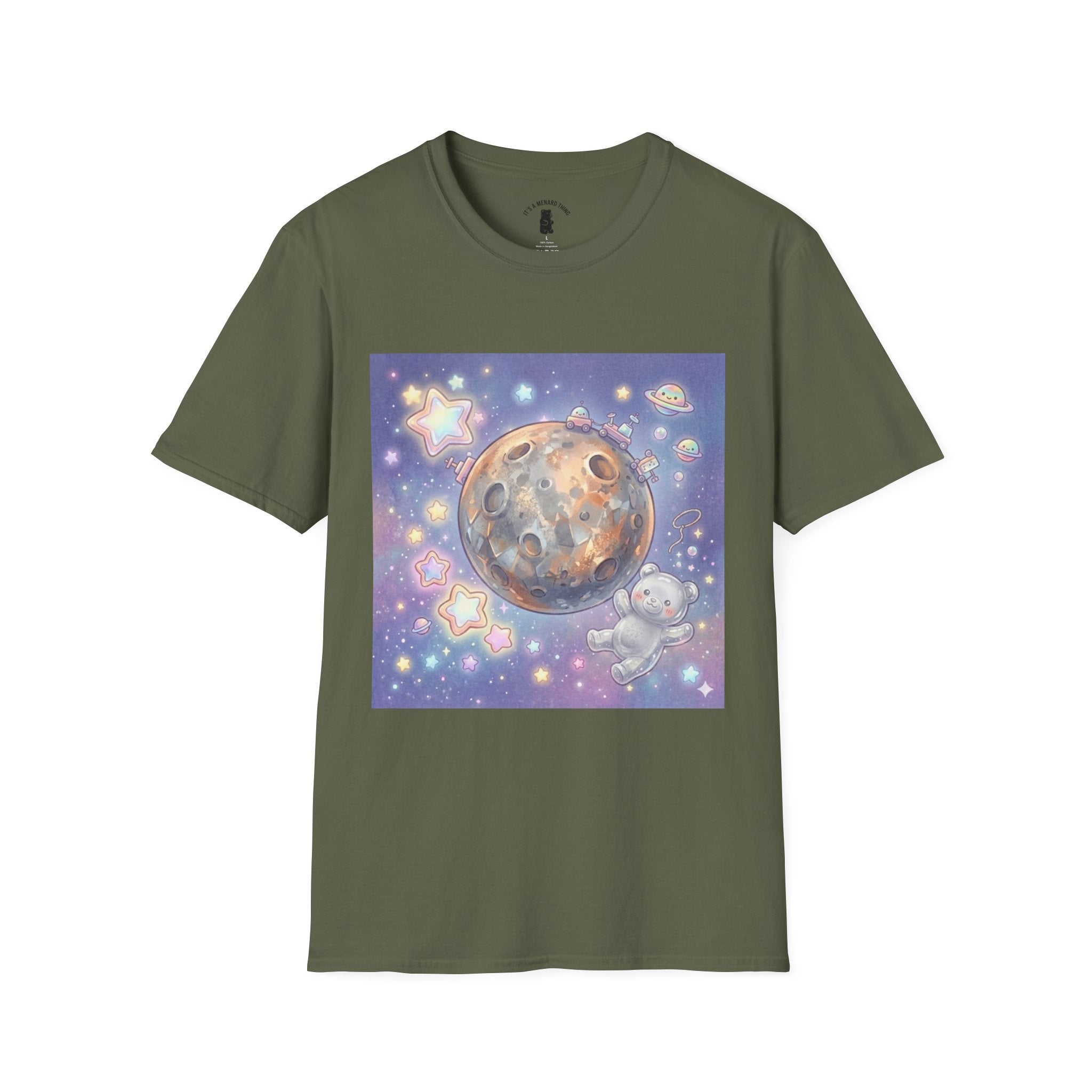 Smart as Me called Mercury Silver crystal Gooey Gummy Bear — Kawaii Graphic T-Shirt