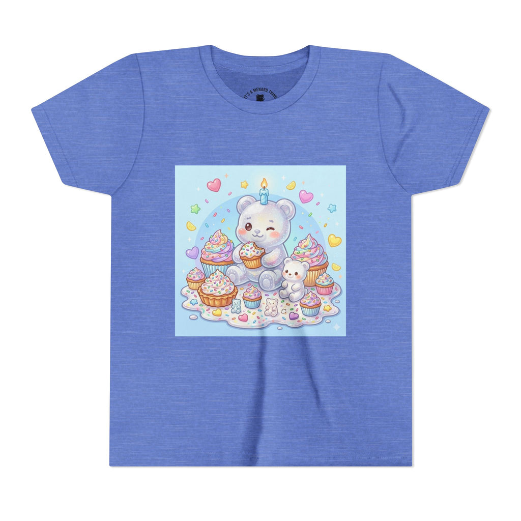 Kawaii Gooey Gummy Birthday Bears — Cute Pastel Dessert Graphic Shirt