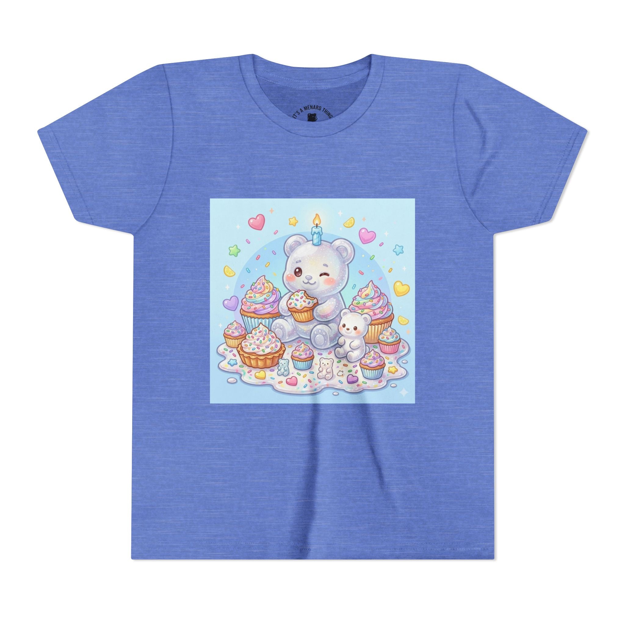 Kawaii Gooey Gummy Birthday Bears — Cute Pastel Dessert Graphic Shirt
