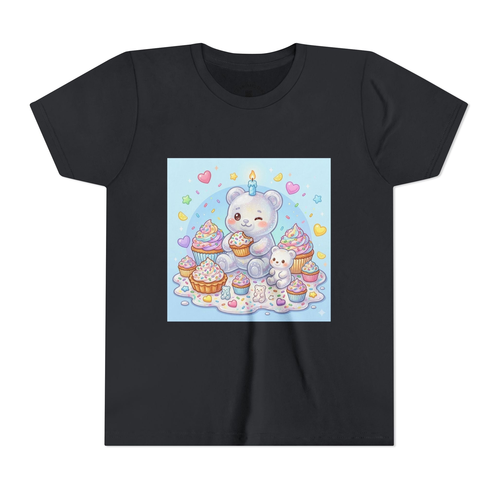 Kawaii Gooey Gummy Birthday Bears — Cute Pastel Dessert Graphic Shirt