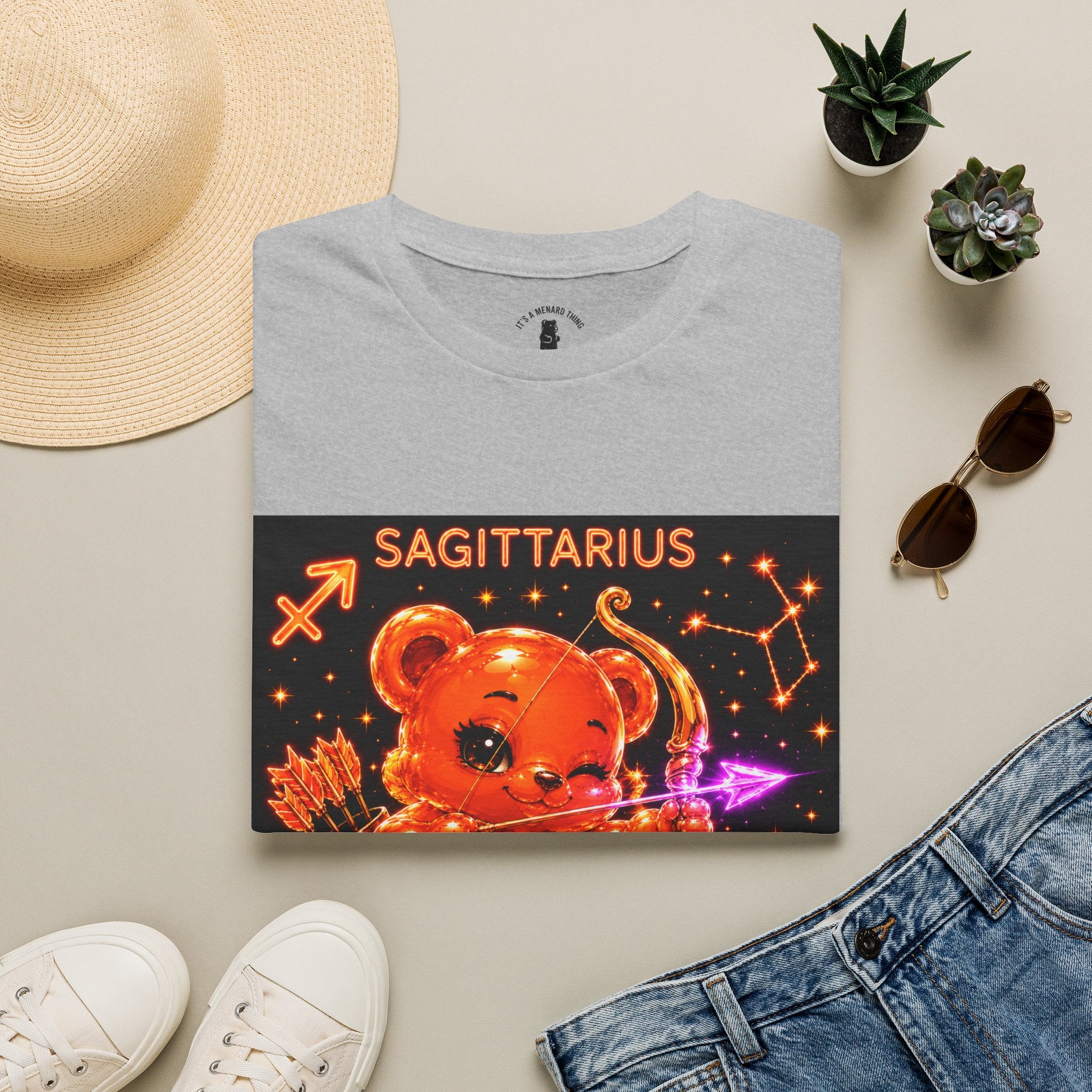 Sagittarius Zodiac Constellation Oozy Bear Special- Graphic Shirt