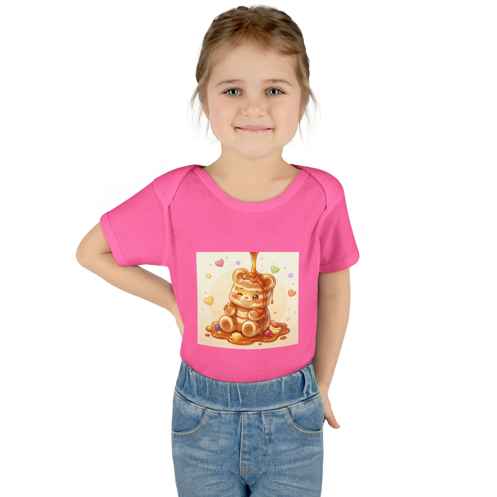 Fluffy Gooey Pancake Gummy Bear Baby Bodysuit — Cute Gummy bear Infant Onesie