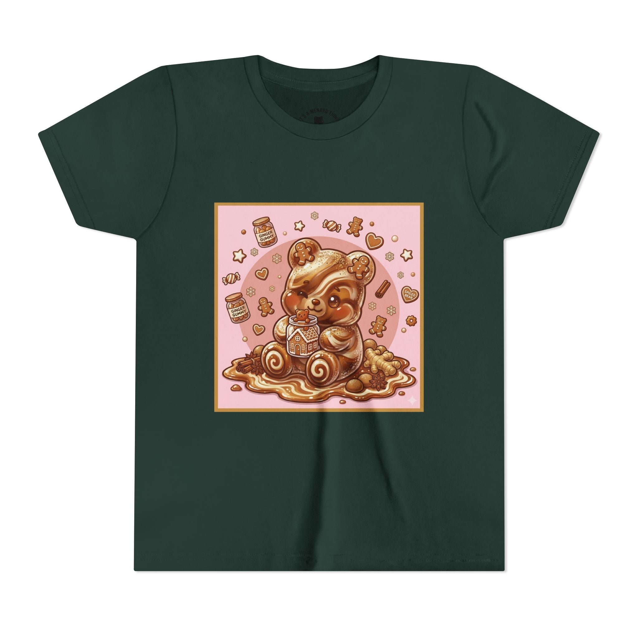 Gooey Gummy Bear Ginger Bread Graphic Youth T-Shirt