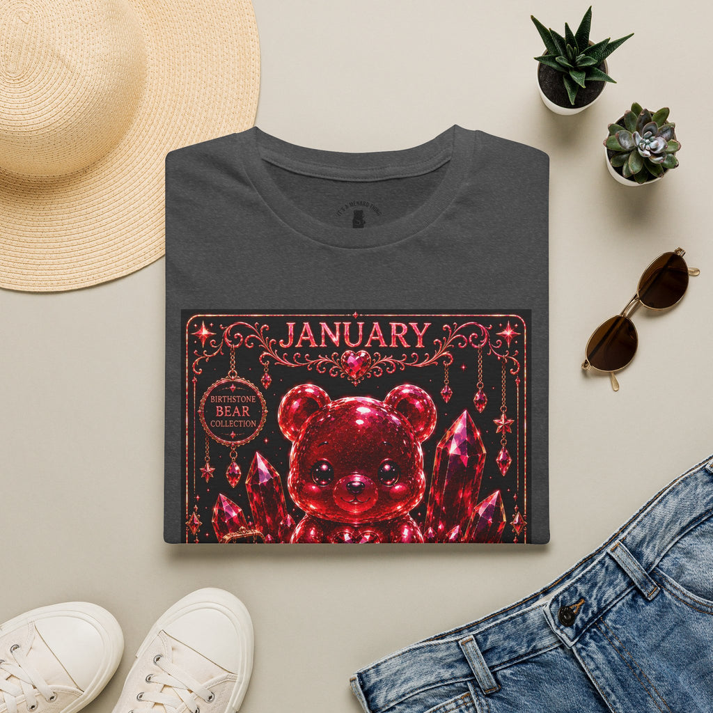 January Garnet Birthstone Oozy Bear Friend Special Addition- Graphic Shirt