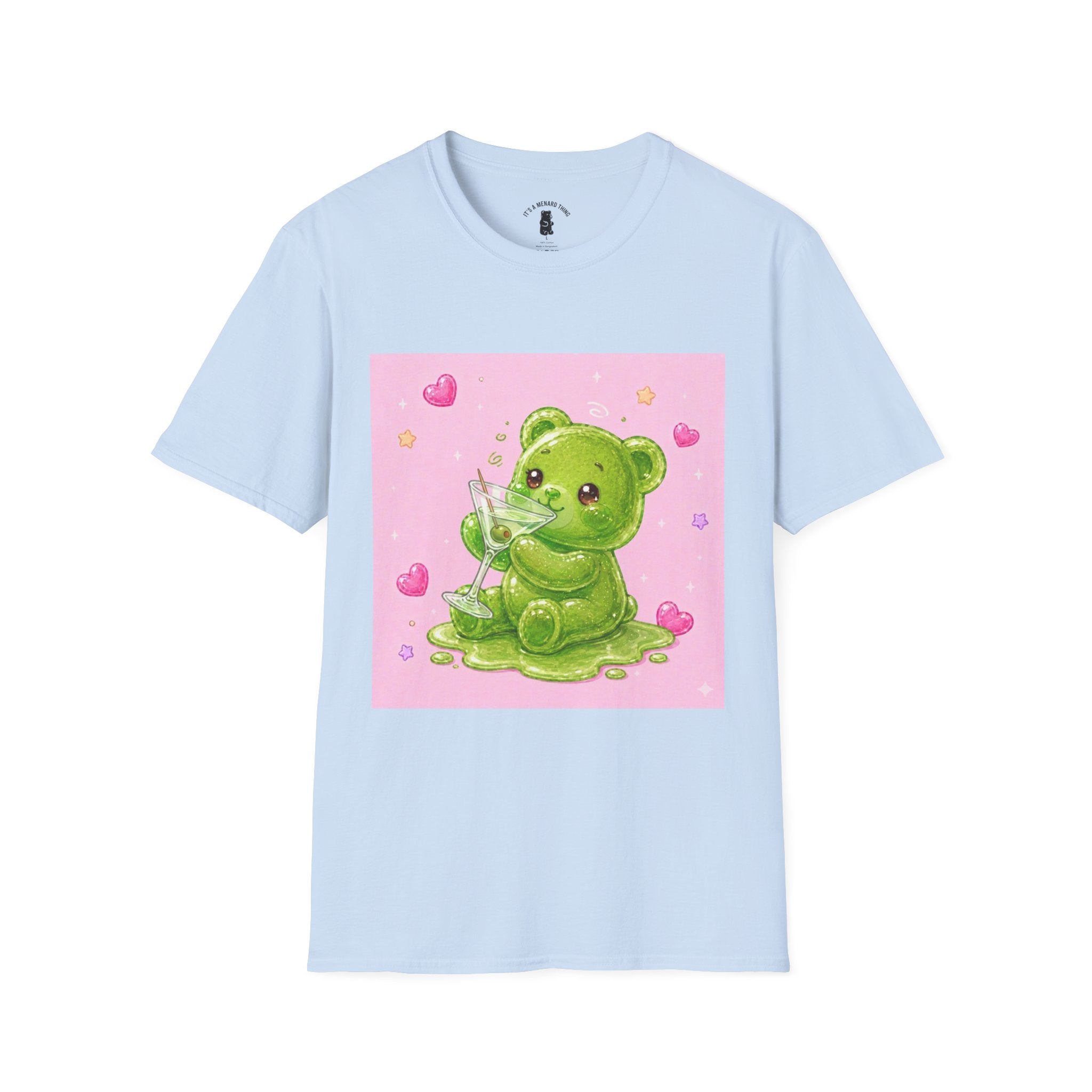 Yummy Martini, Green Oozy Boozy Gummy Drinking Pal- Kawaii Graphic Shirt
