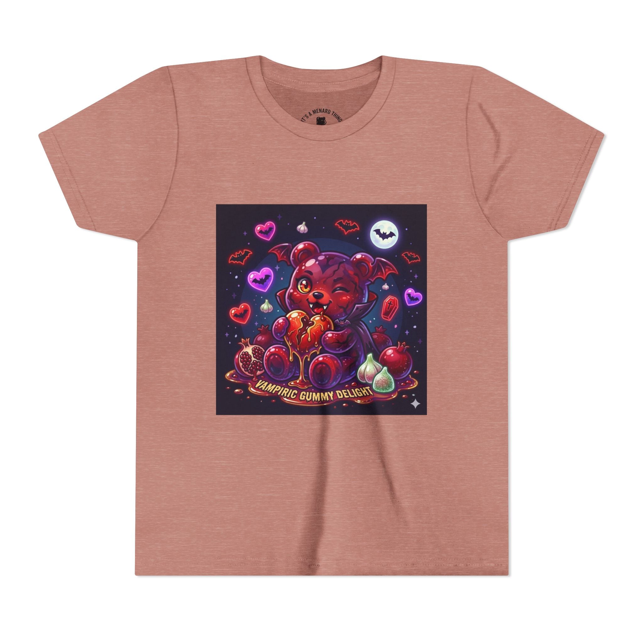 Halloween Vampire Gooey Gummy Bear - Cute Goth Heart Graphic Shirt
