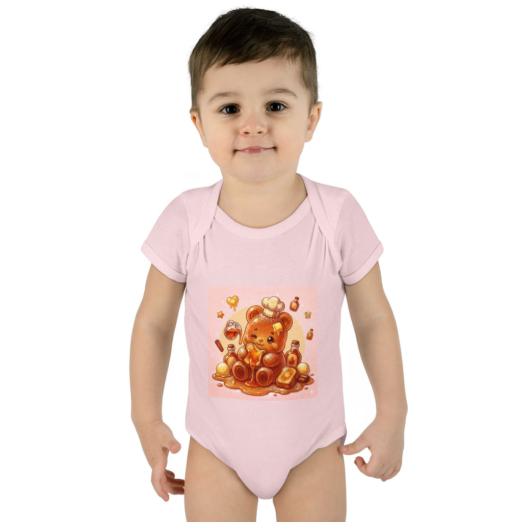 French Toast Gooey with Syrup Gummy Bear & Hearts Design