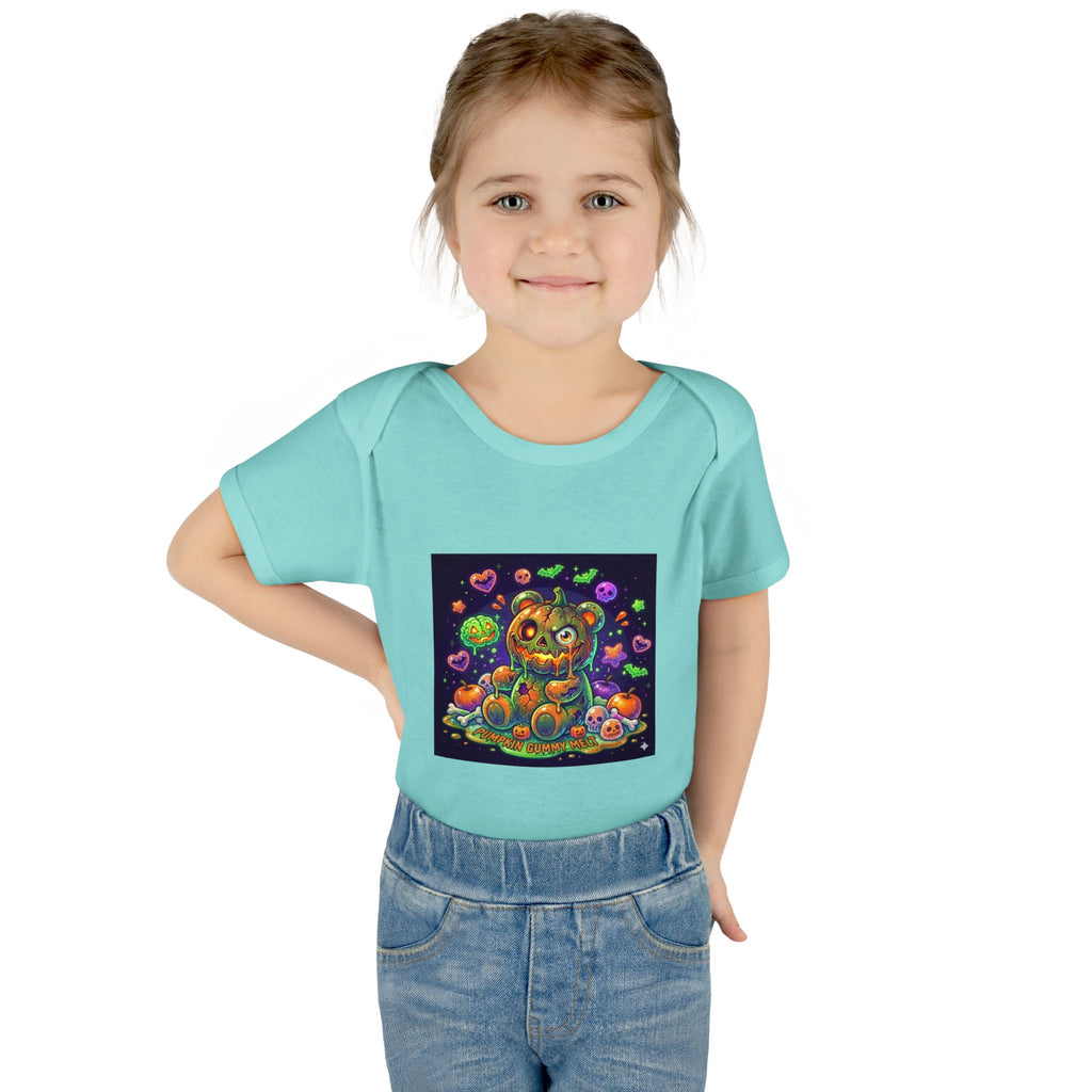 Halloween Pumpkin Head Gooey Gummy Bear - Infant Onesie