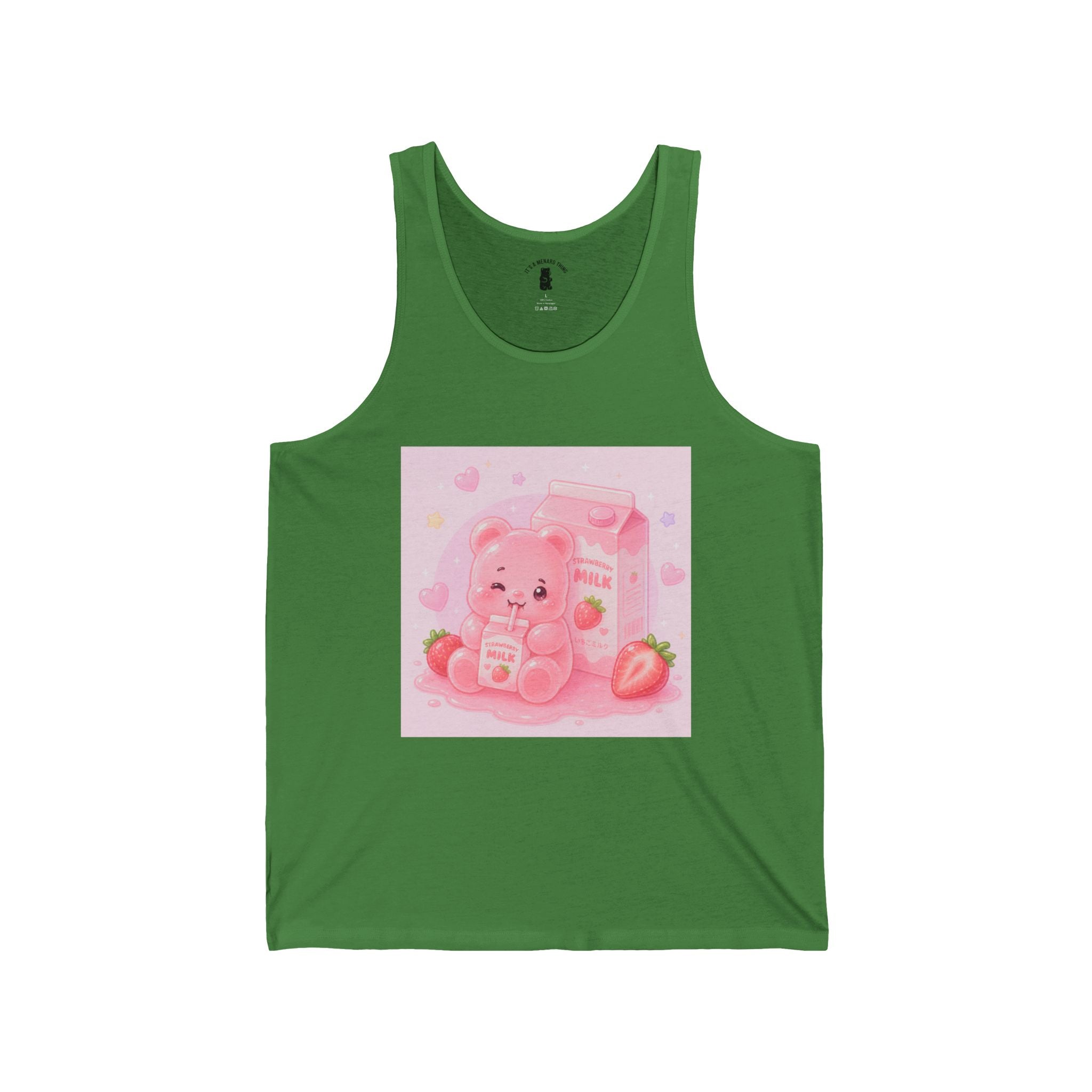 Strawberry Milk Pink Gooey Gummy Bear — Cute Pastel Graphic T-Shirt
