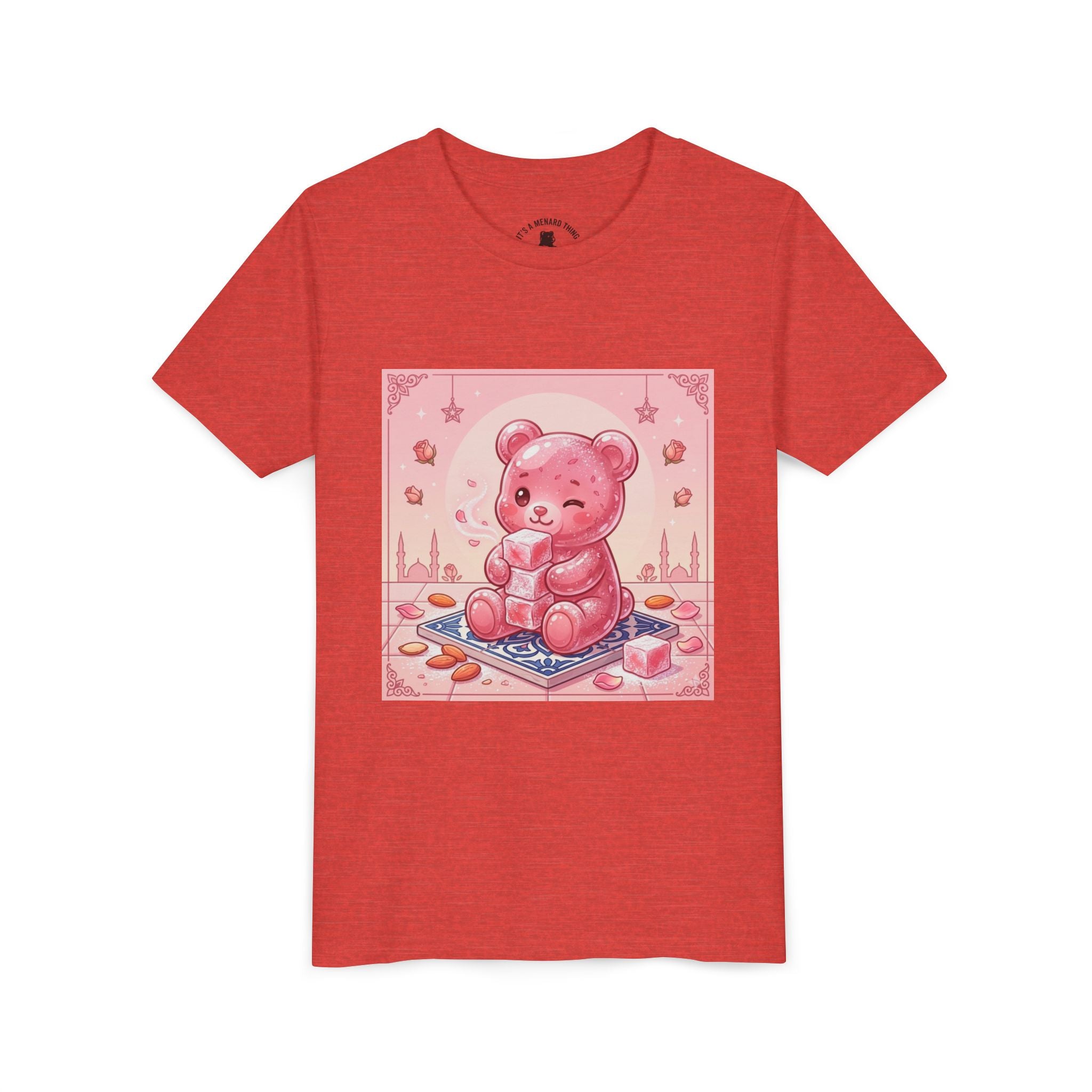 Turkish Delight Rose Water Gooey Gummy Bear- Illustration Youth T-Shirt