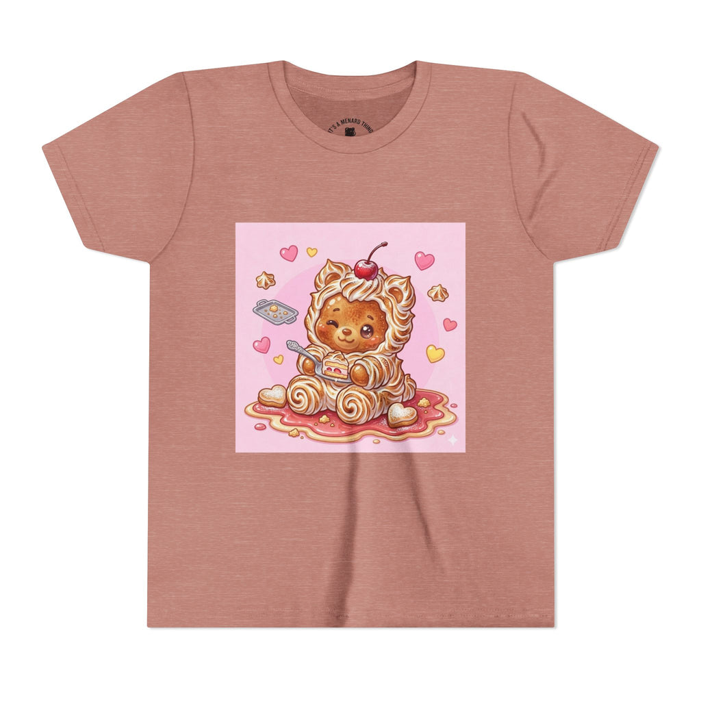 Kawaii Baked Alaska Dessert Gooey Gummy Bear- Kids Tee