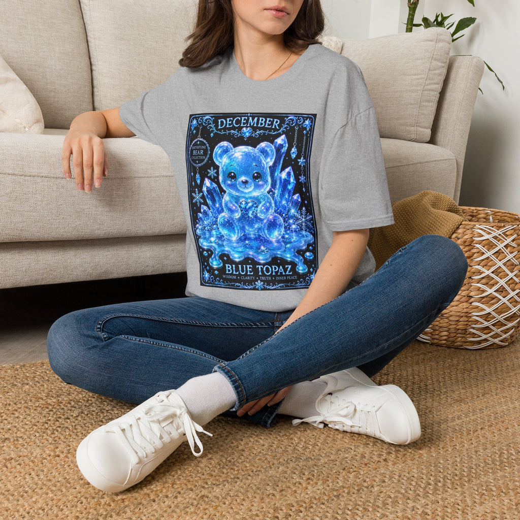 December, Blue Topaz Birthstone Oozy Bear Special Addition- Graphic Shirt