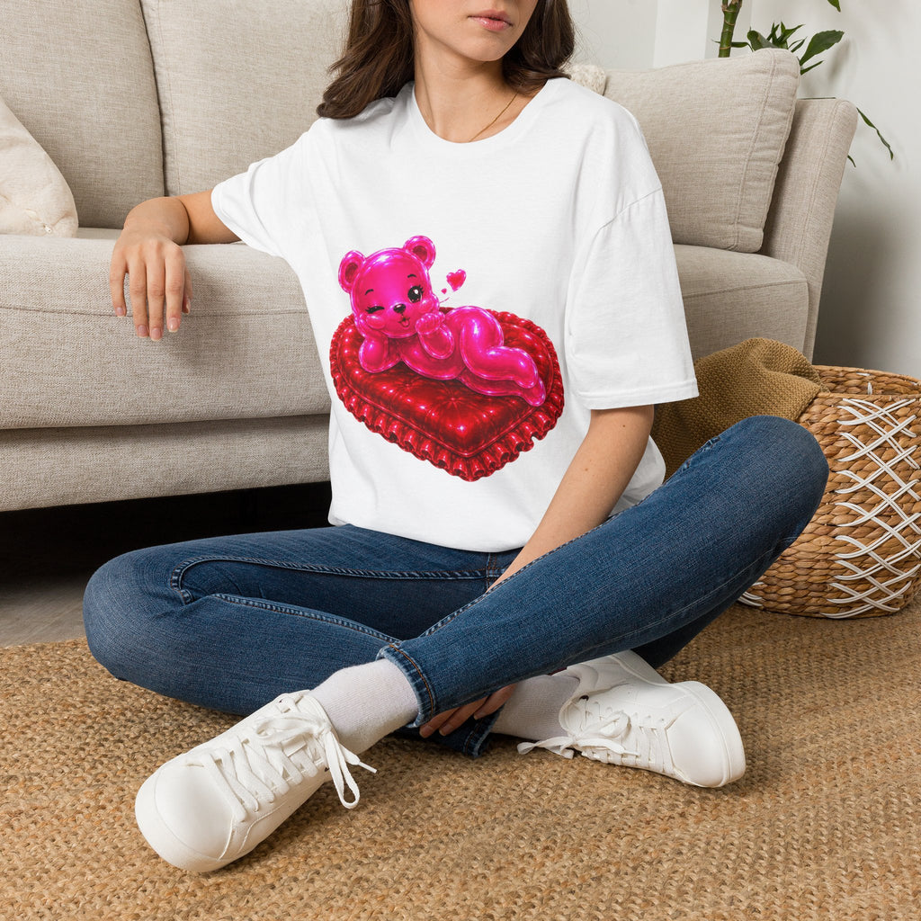 Valentines Addtion, Love me Long time Oozy Bear- Graphic Shirt (Adult Only)