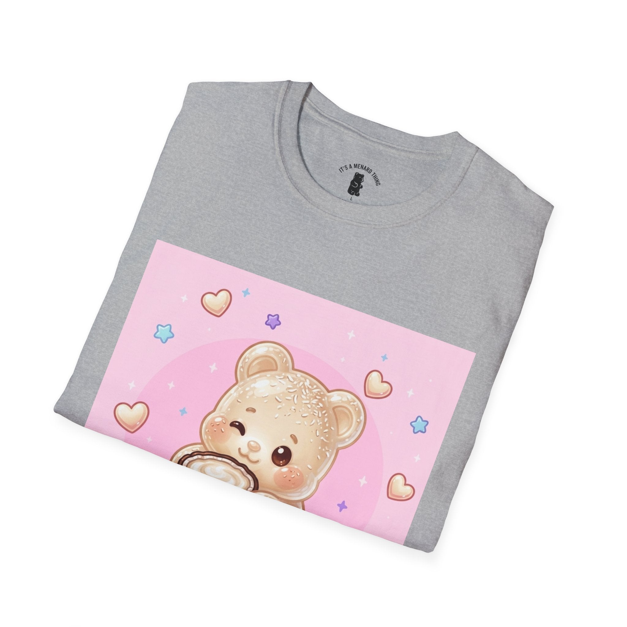 Coconut Milk Gooey Gummy Bear T-Shirt — Kawaii Dessert Graphic Tee