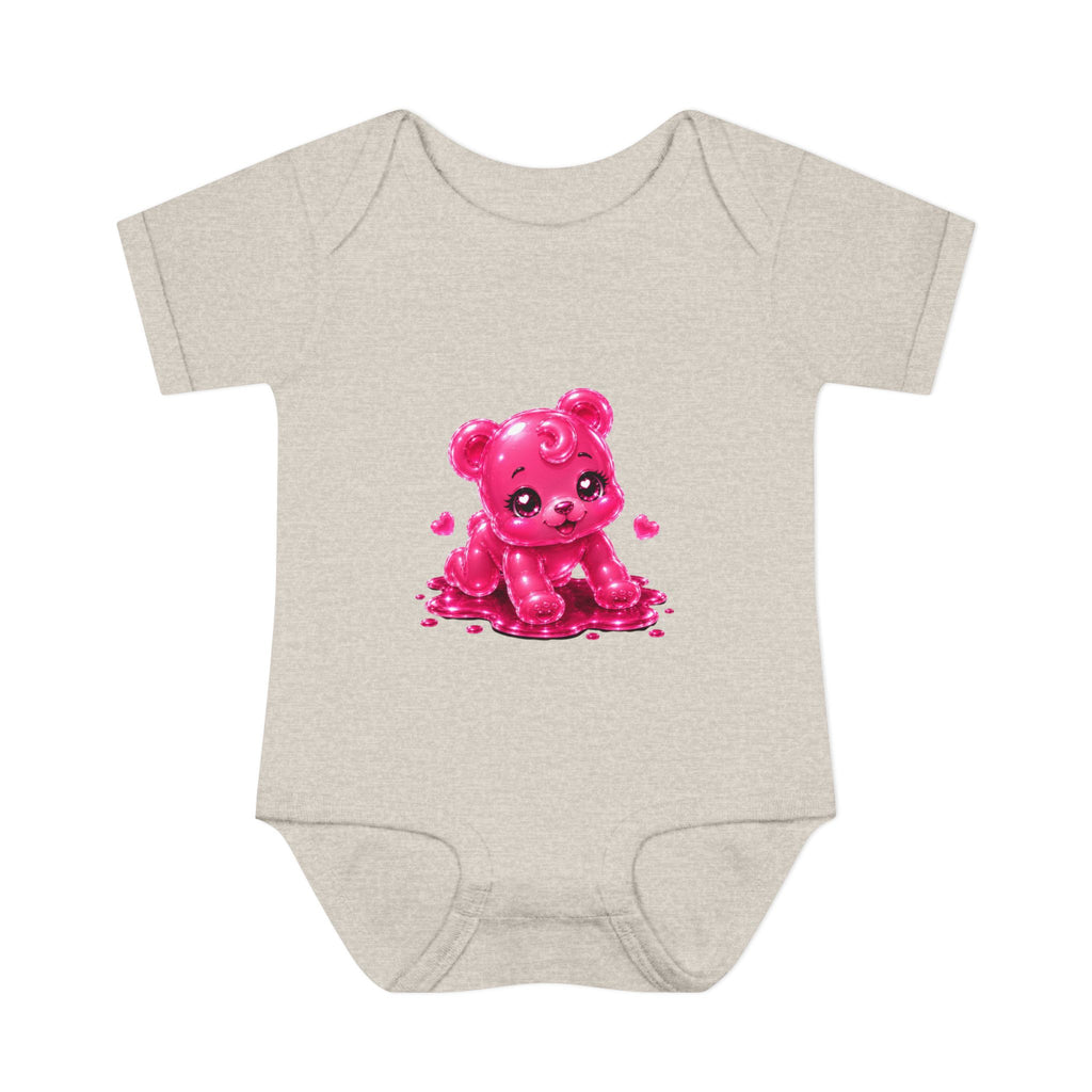 Pink Gummy Bear Infant Bodysuit - Cute Baby Shower Gift