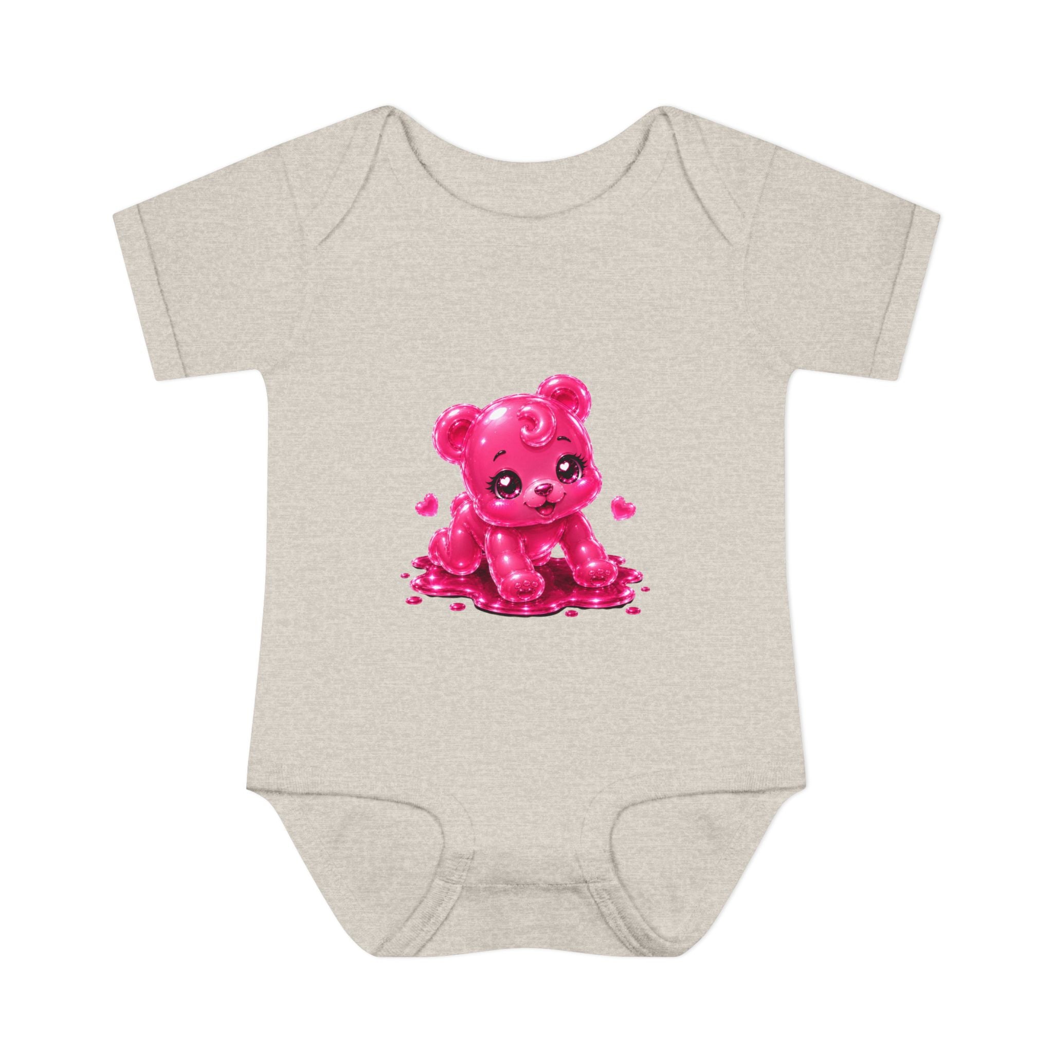 Pink Gummy Bear Infant Bodysuit - Cute Baby Shower Gift