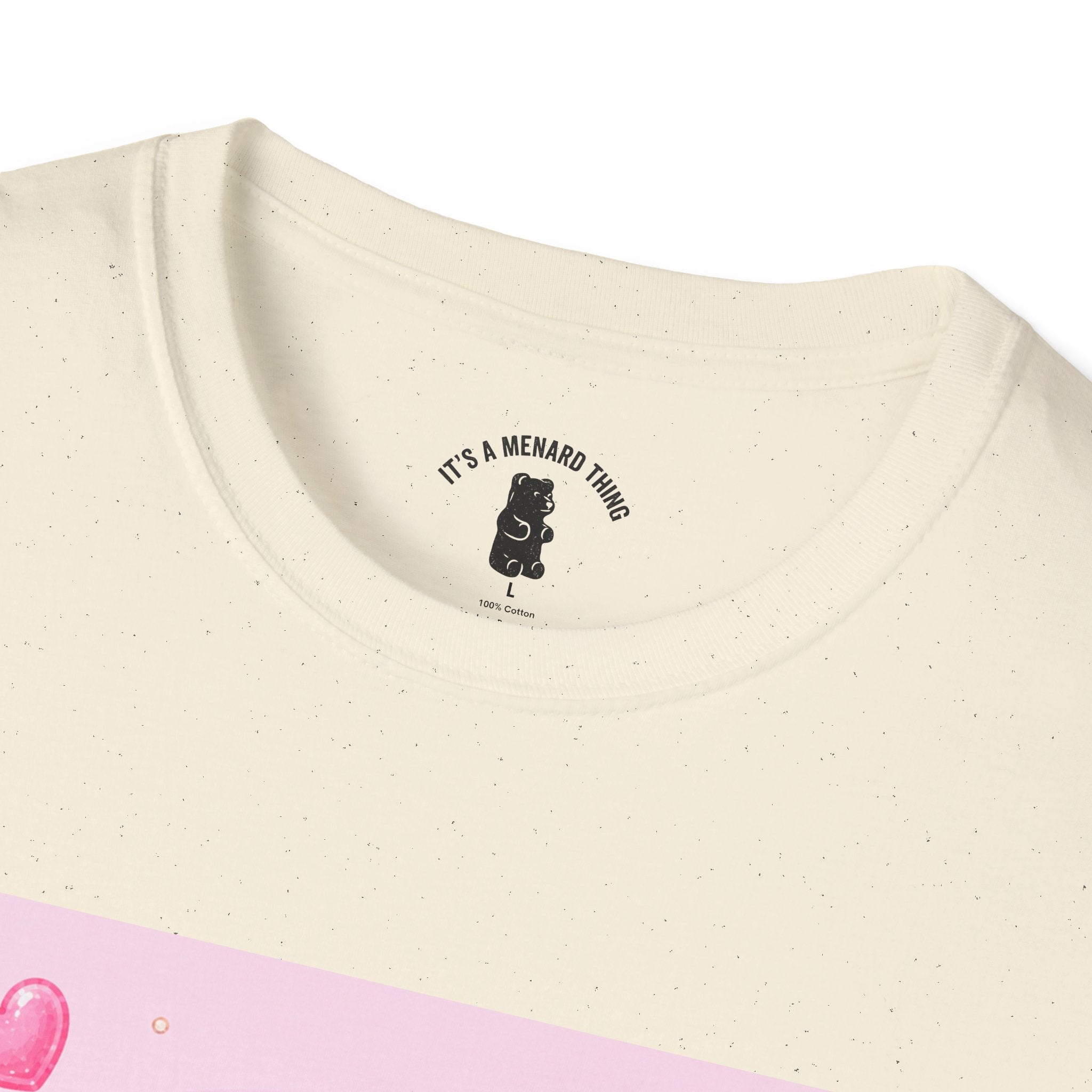 Champagne Pink Boozy Gooey Gummy Bear- Kawaii Graphic T-Shirt
