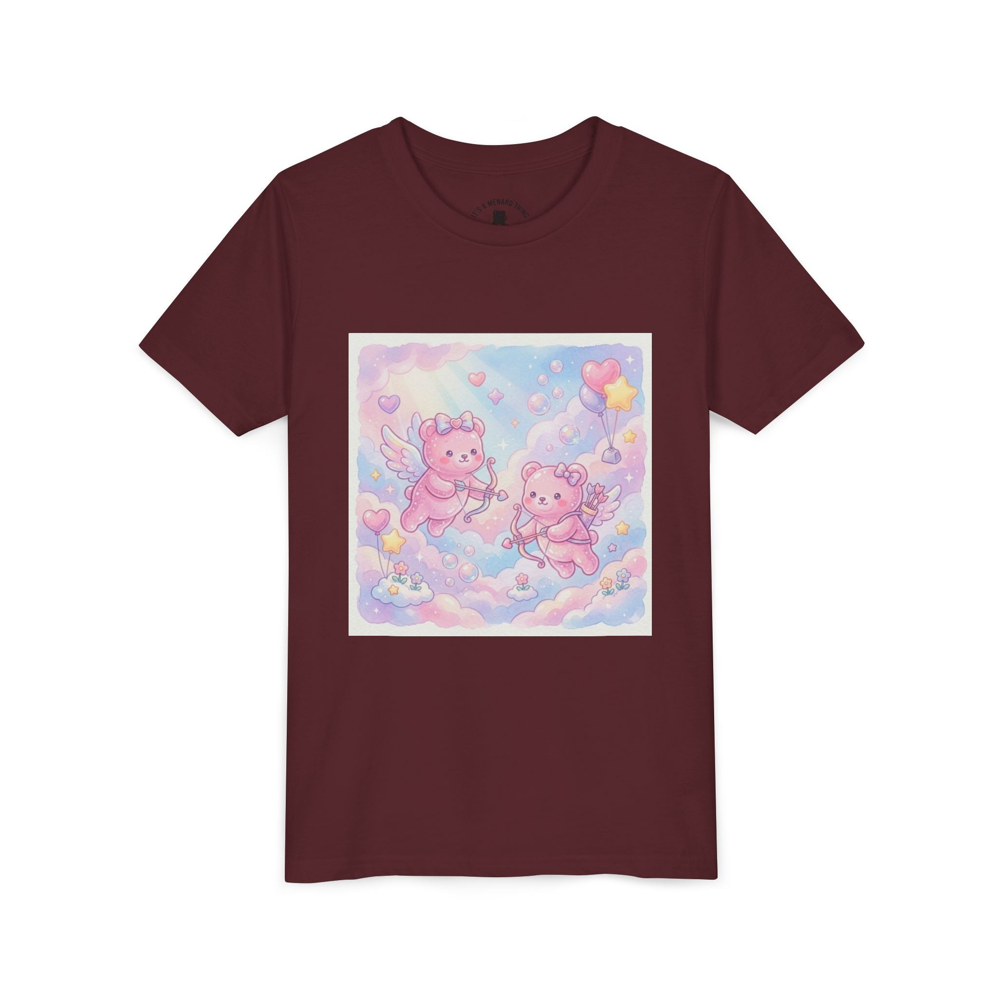 Cherub Angels Gooey Gummy Bear Friends- Hearts Pastel Cloud Graphic