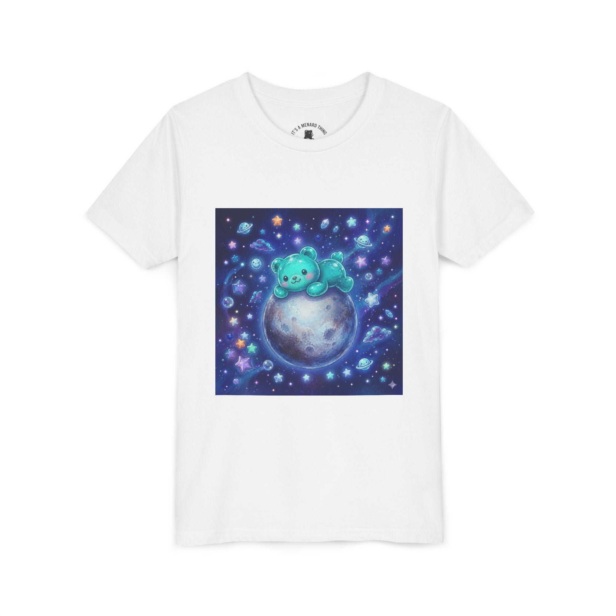 Nap on Pluto, Teal Gooey Crystal Gummy Bear-Graphic Tee