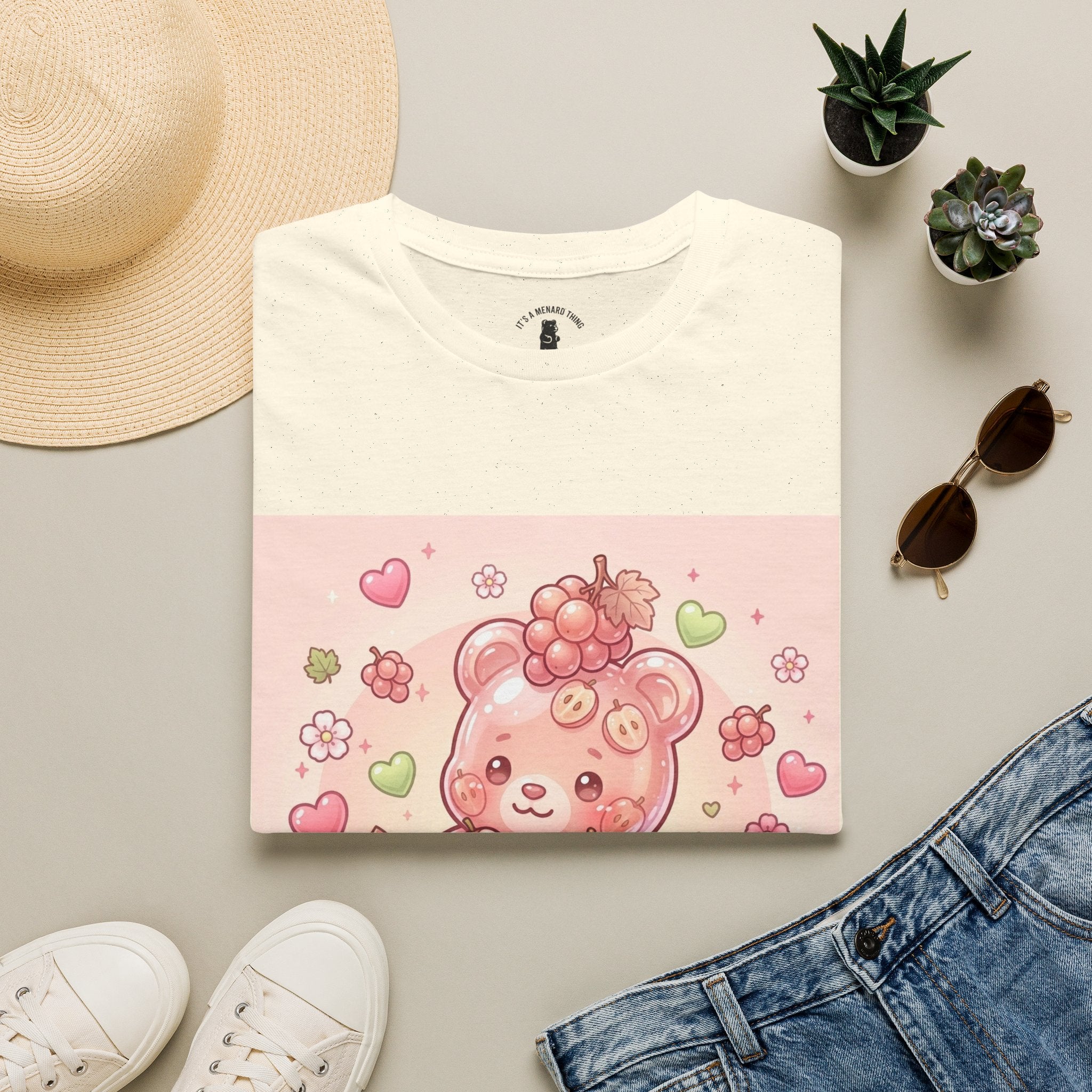 Special Japanese Koshu Pink Grapes, Exotic Oozy Gummy Bear — Cute Graphic Shirt