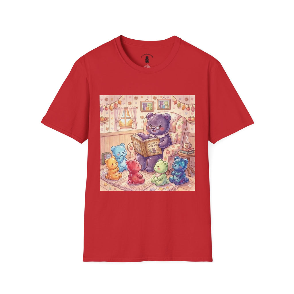 Nana Gummy Story Time, Gooey Gummy Friends- Kawaii Graphic T-Shirt