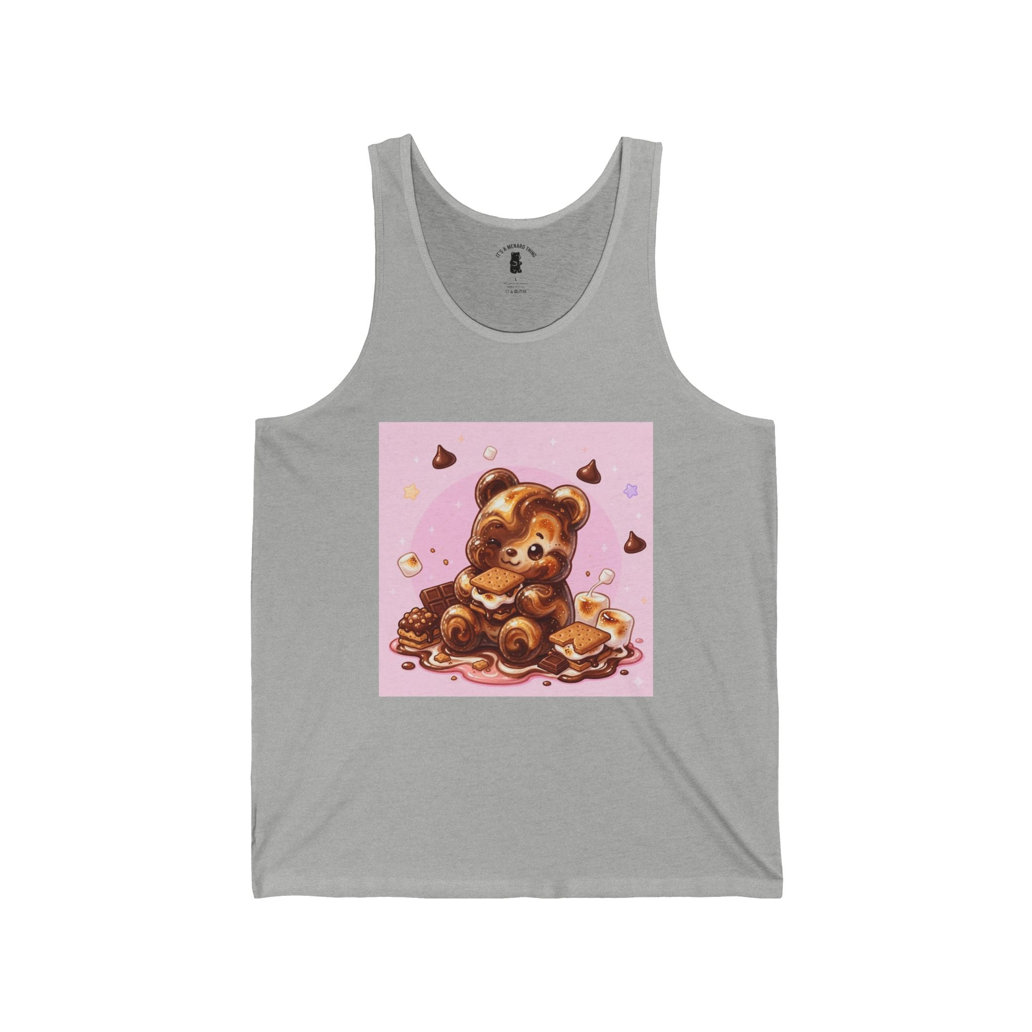Chocolate & Marshmello S'more Suprise, Gooey Fudge Gummy Bear — Cute Graphic Tank