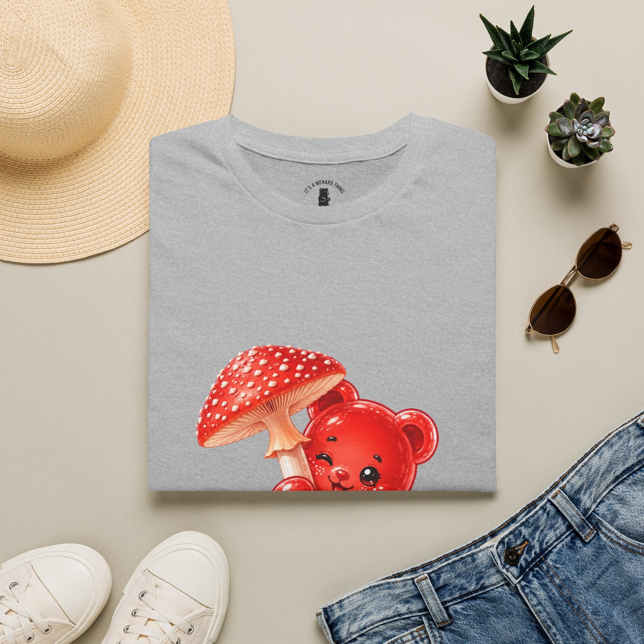 The Fly Agaric Fungi Special, Red Oozy Bear Gummy Friend- Graphic Shirt