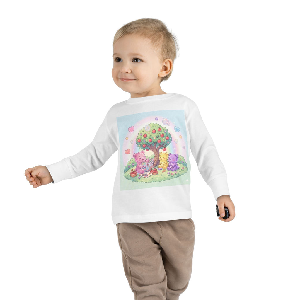 Reading Stories Under the Apple Tree, Oozy Bear Friends- Graphic Long Sleeve Shirt