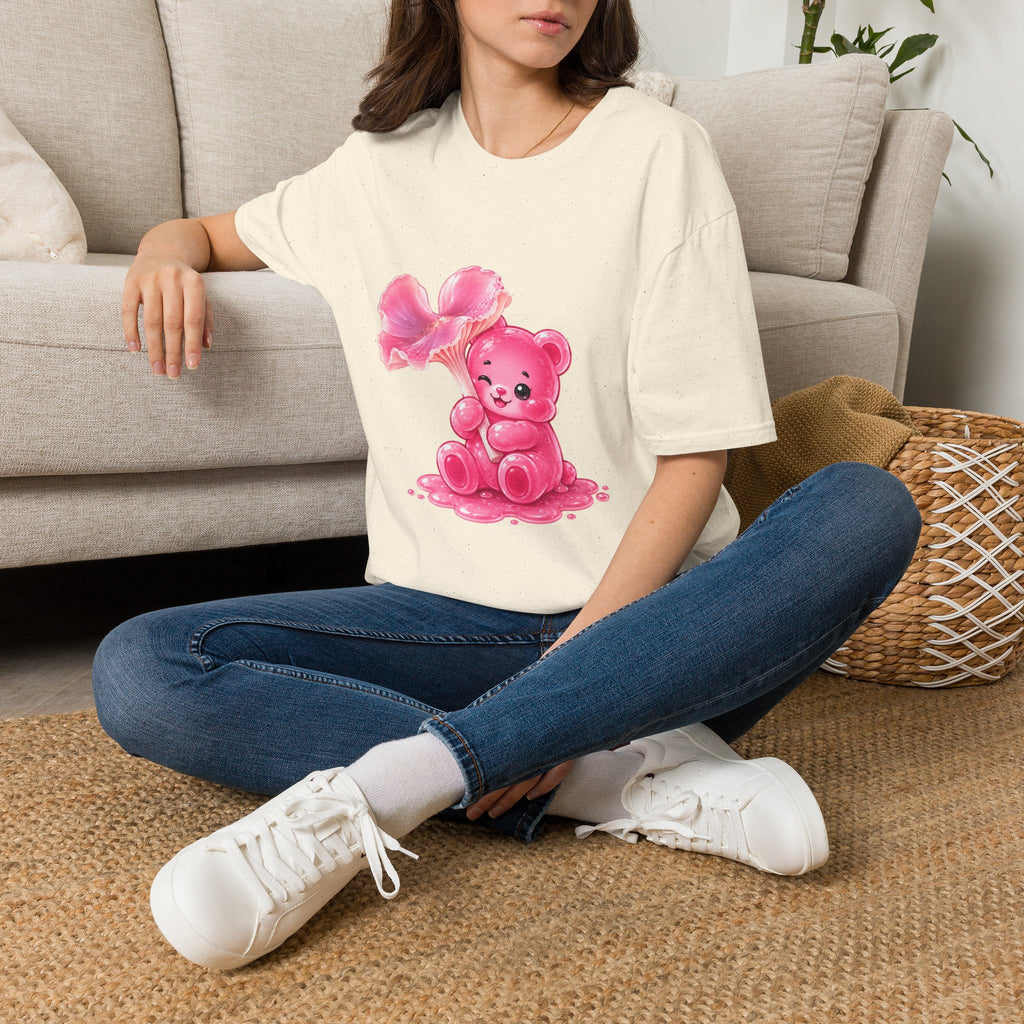 Pink Wax Cap Special Mushroom, Oozy Bear Gummy Friend- Graphic Shirt