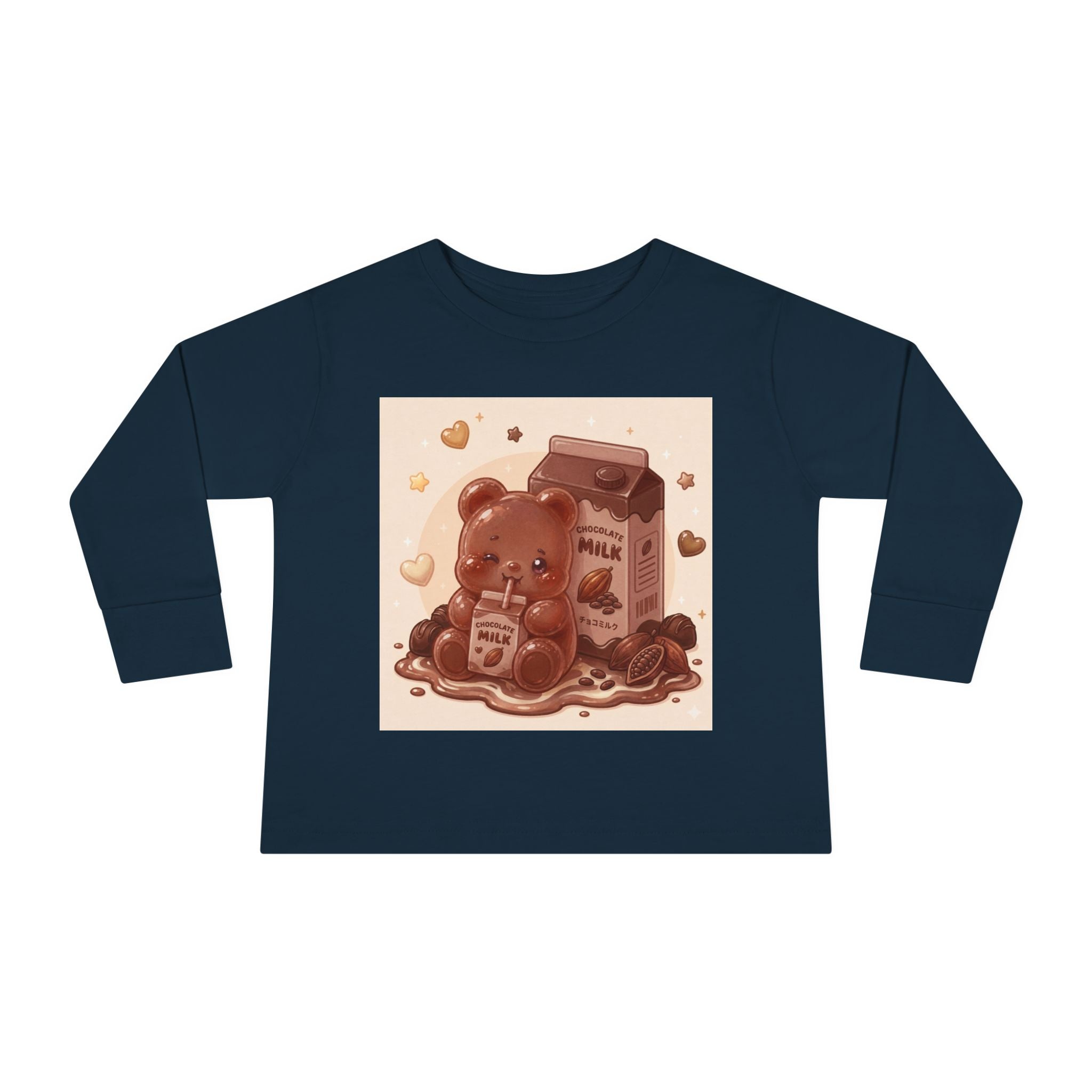 Chocolate Milk Oozy Bear- Graphic Long Sleeve Shirt
