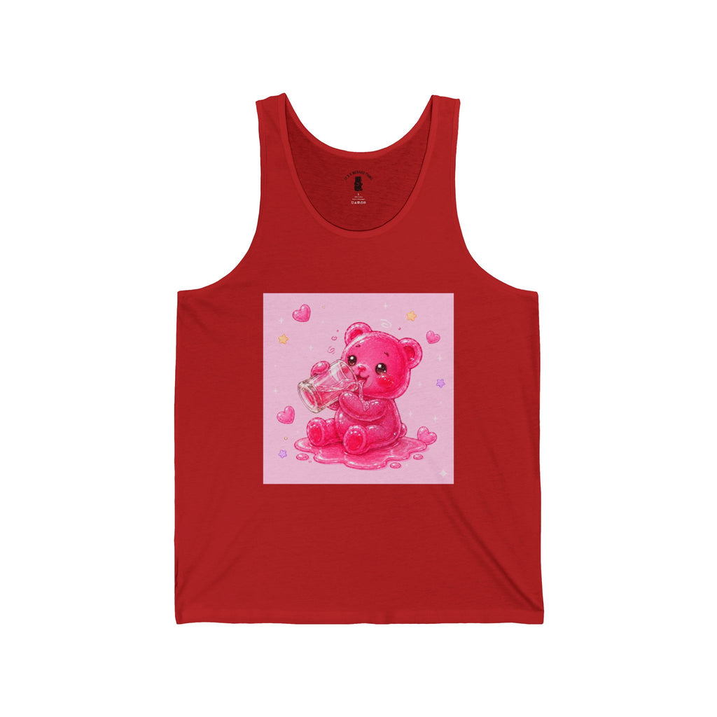 Special Sugar Shock Shot! Pink Boozy, Gooey Gummy Bear — Kawaii Graphic Tank top