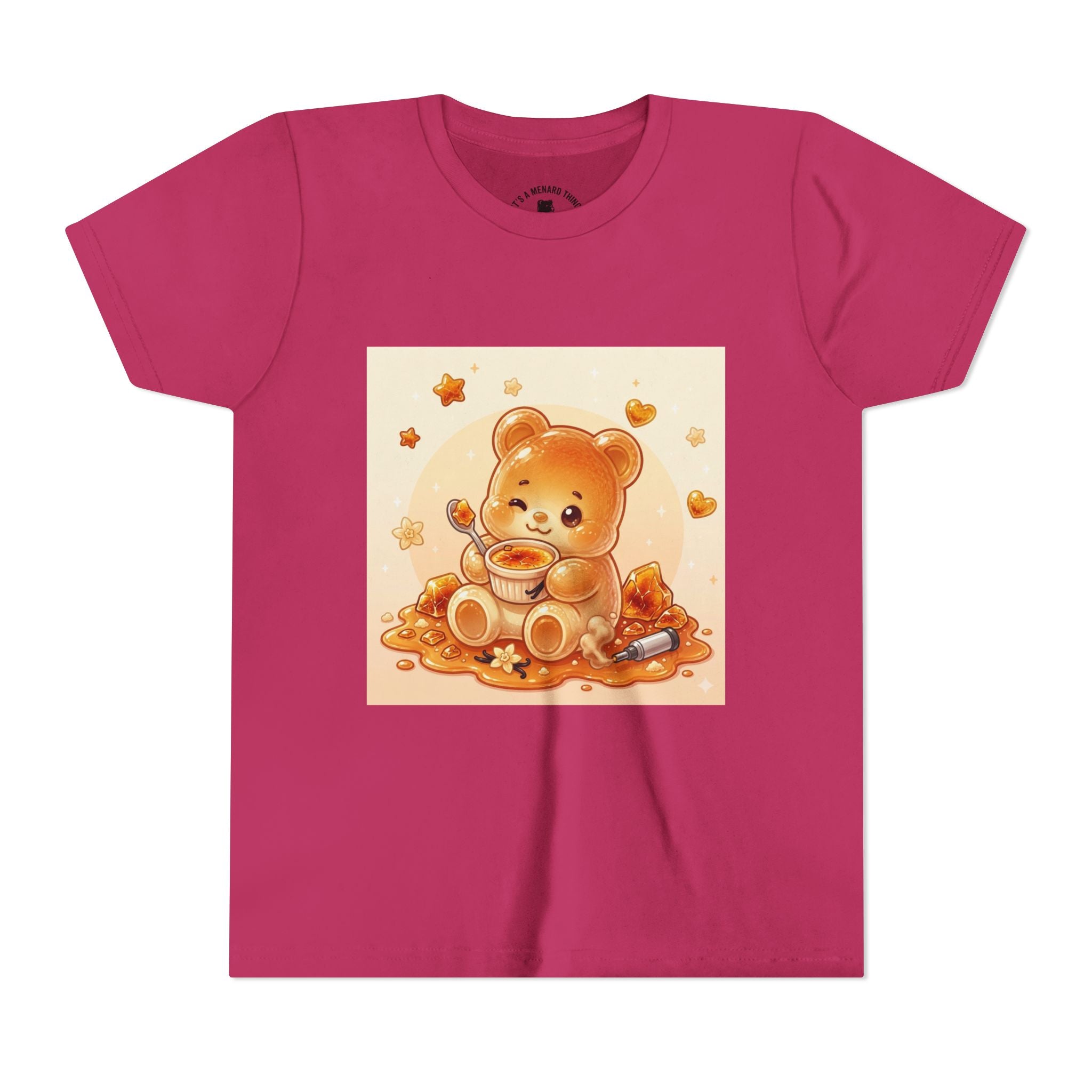 Cream Brulé Crunch Gooey Gummy Bear Graphic Youth Shirt