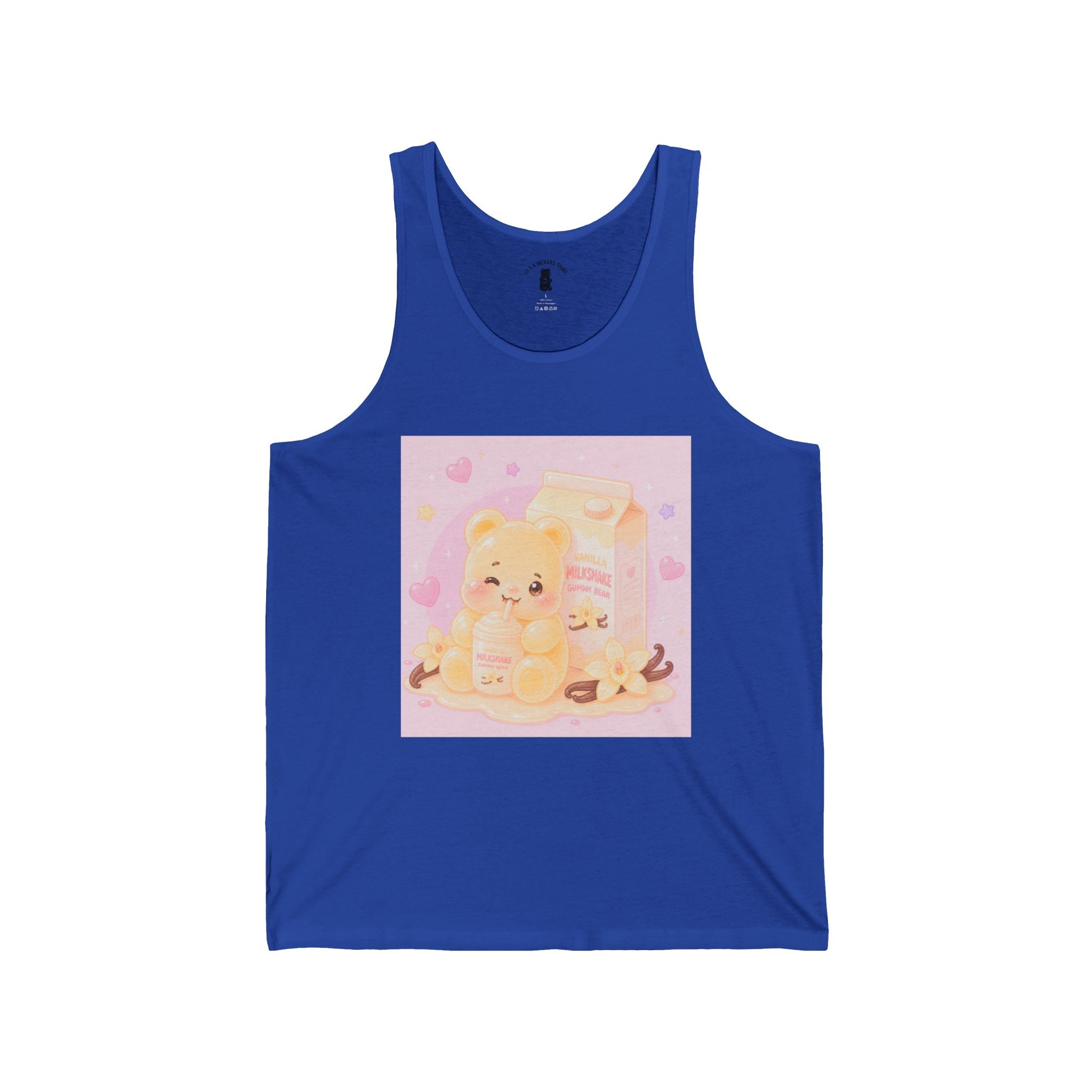 Vanilla Milkshake Gooey Gummy Bear — Pastel Graphic Tank Top