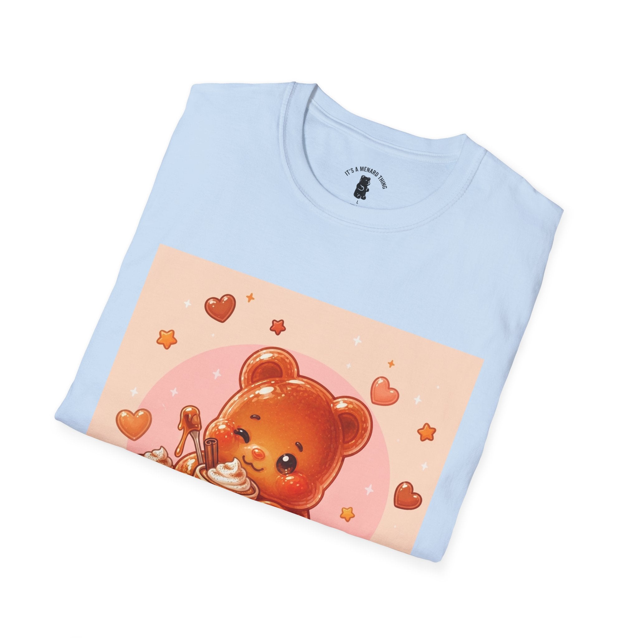 Pumpkin Spice Latte Time, With Pie and Love Gooey Gummy Bear — Kawaii Graphic Tee