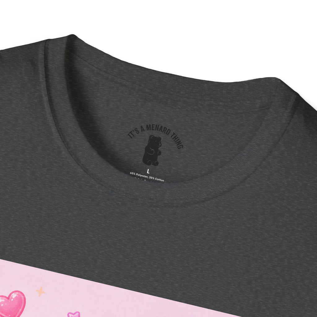 Kawaii Neapolitan Gooey Gummy Bear — Cute Heart Dessert Graphic Tee