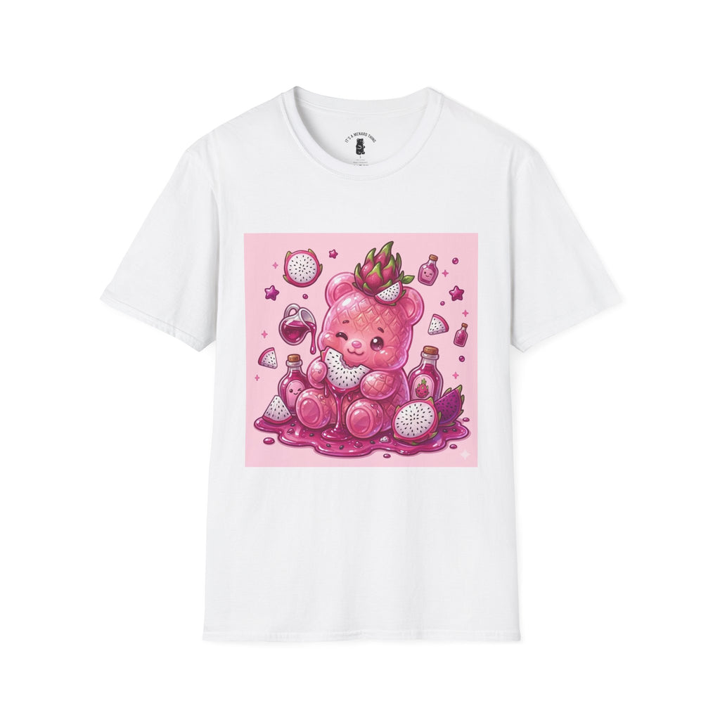 Exotic Pink Dragon Fruit Gooey Gummy Bear  — Adorable Graphic T-Shirt