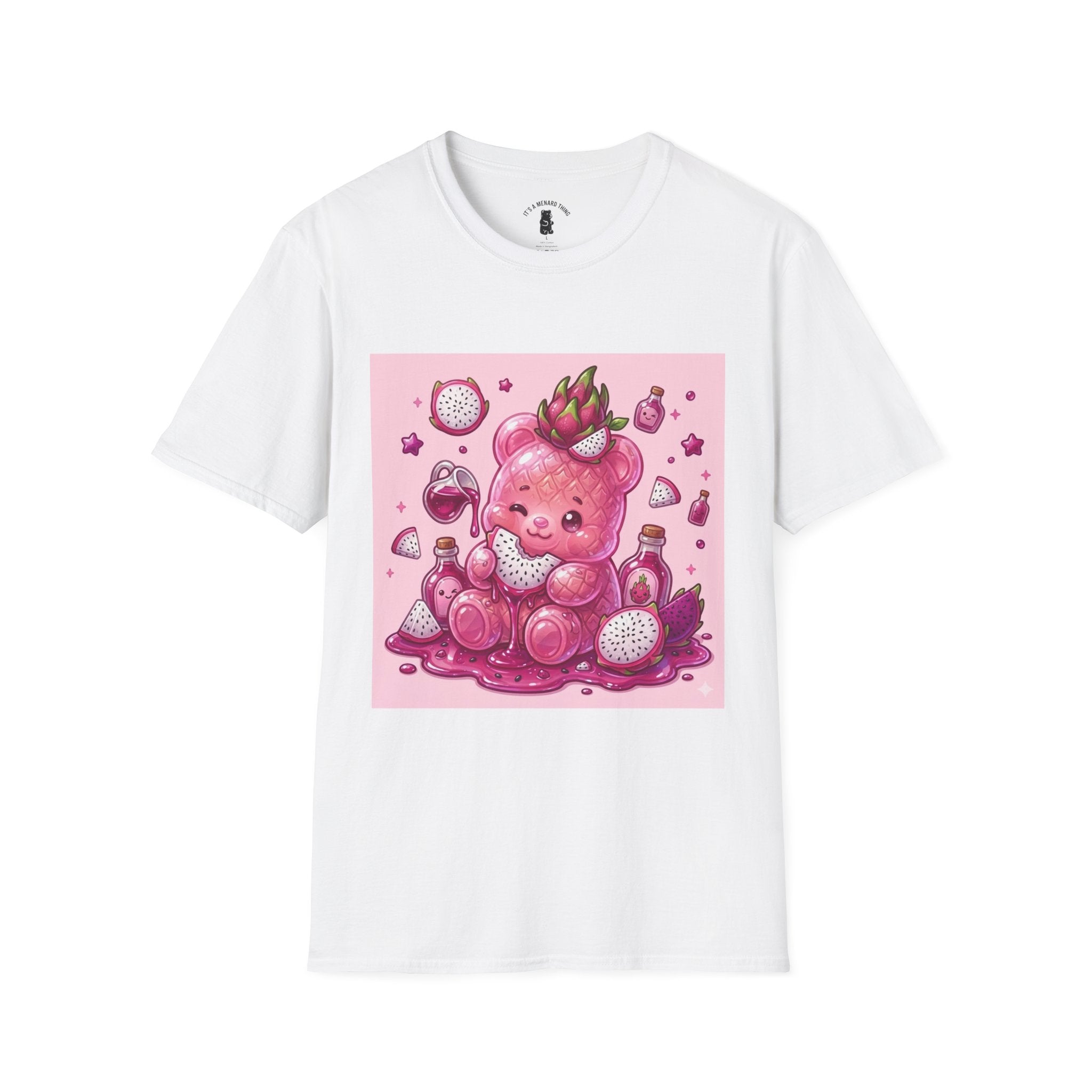 Exotic Pink Dragon Fruit Gooey Gummy Bear  — Adorable Graphic T-Shirt