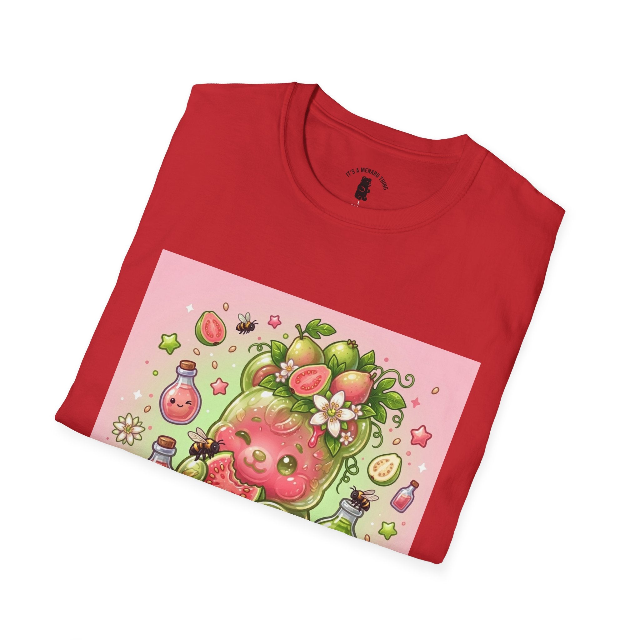 Sweet little Guava, Exotic Fruit Gooey Gummy Bear — Kawaii Graphic T-Shirt
